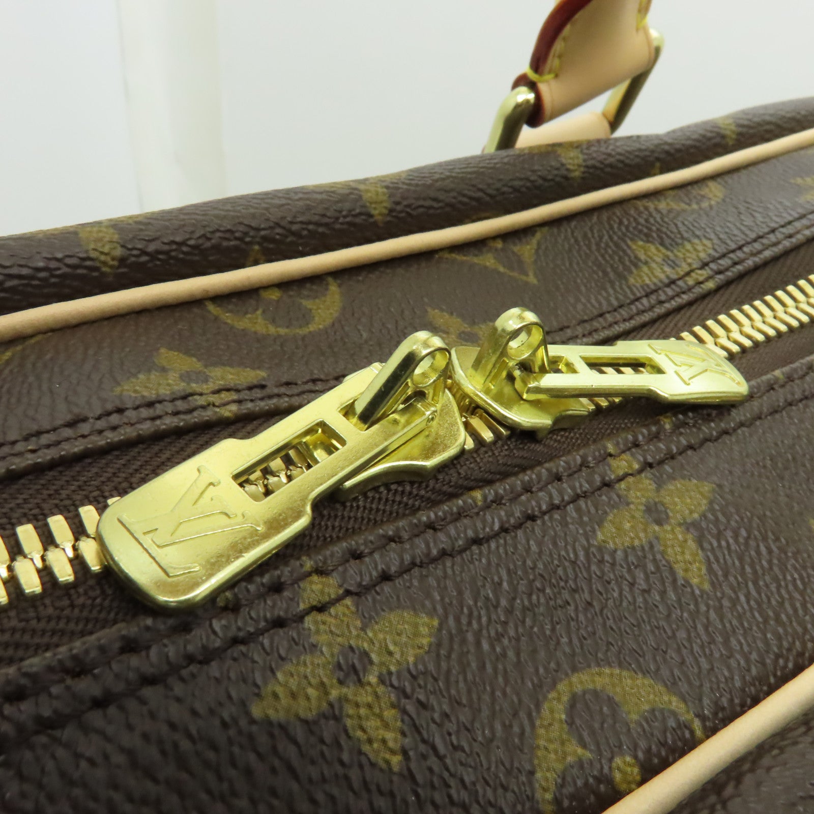 LOUIS VUITTON Monogram CarryAll Travel Bag金扣旅行袋啡色