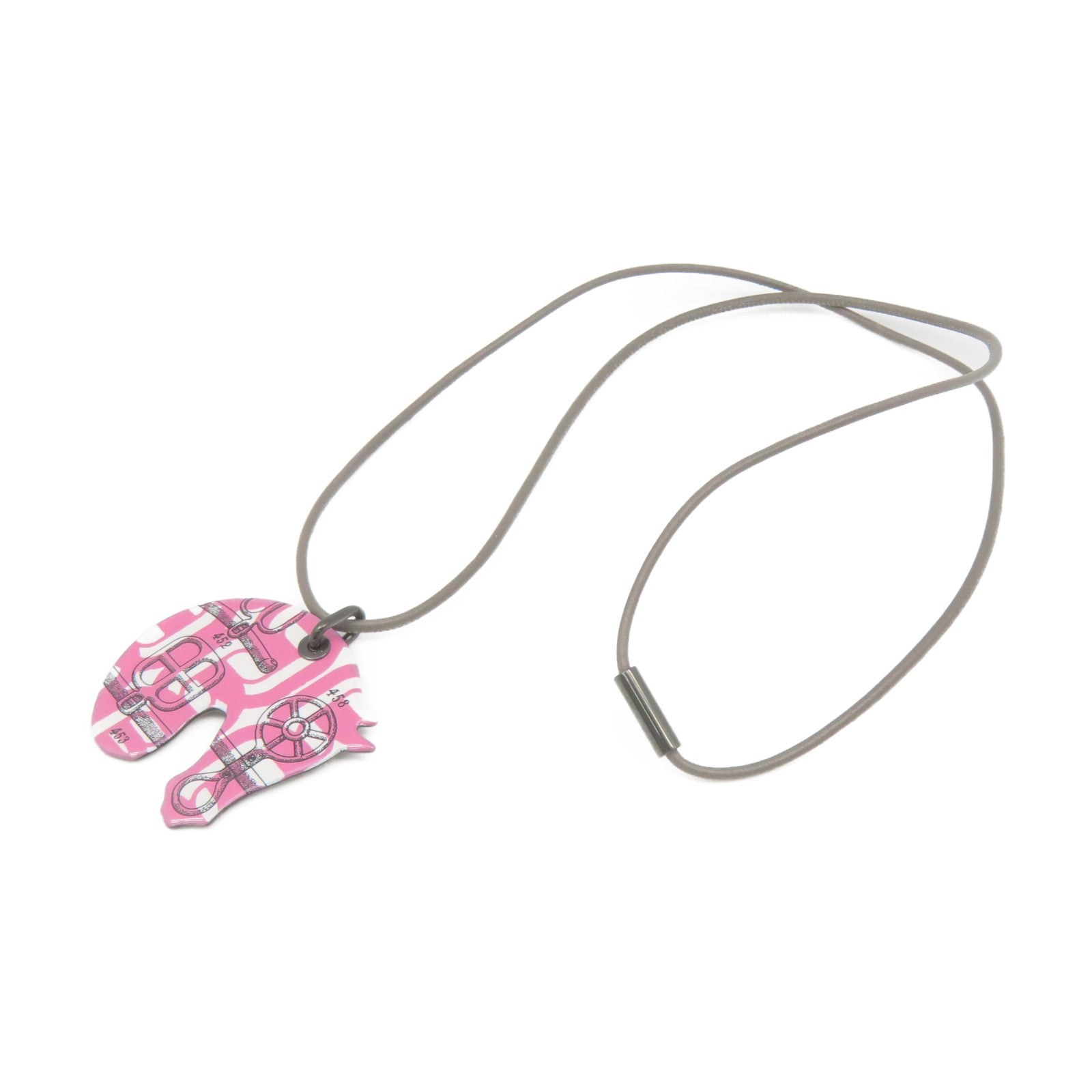 HERMES 金属Necklace项链粉红色