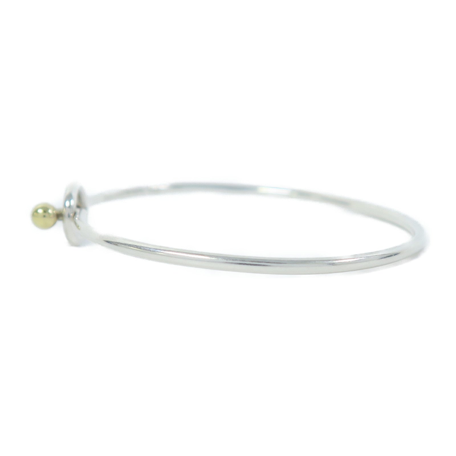 TIFFANY＆CO 925純銀/18K黃金Bangle手鐲銀色/金色