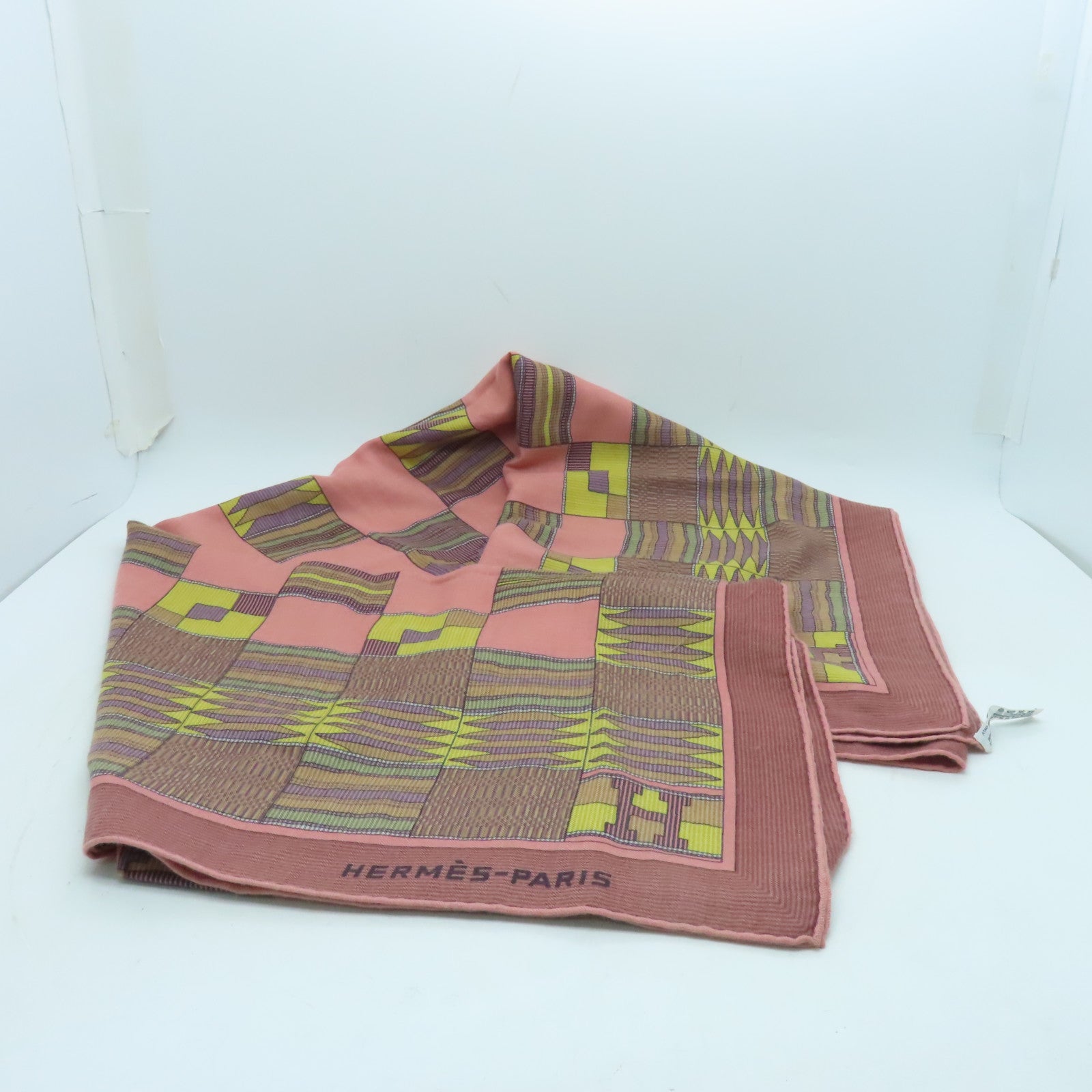 HERMES 羊絨Scarf Cashmere圍巾粉紅色