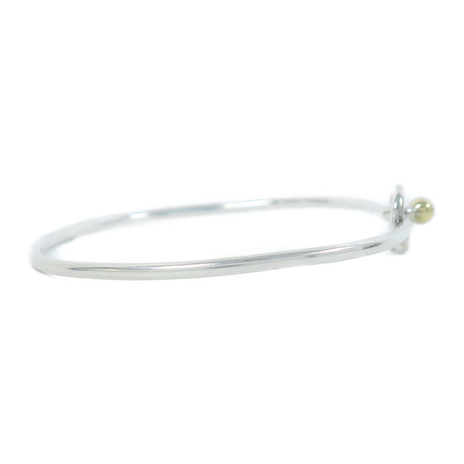 TIFFANY＆CO 925純銀/18K黃金Bangle手鐲銀色/金色