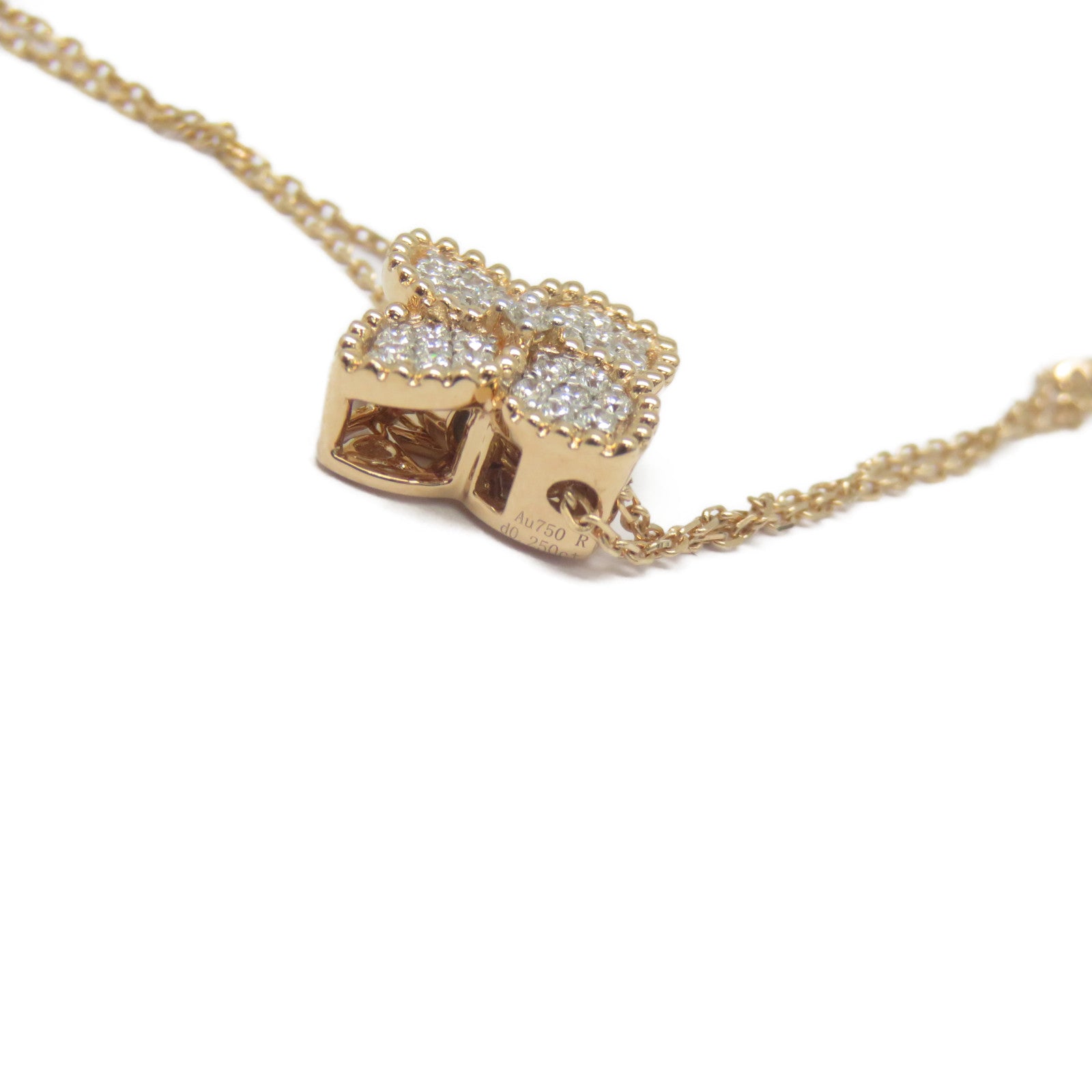 JEWELRY 【激減優惠】18K玫瑰金Diamond Necklace 0.250ct鑽石項鍊
