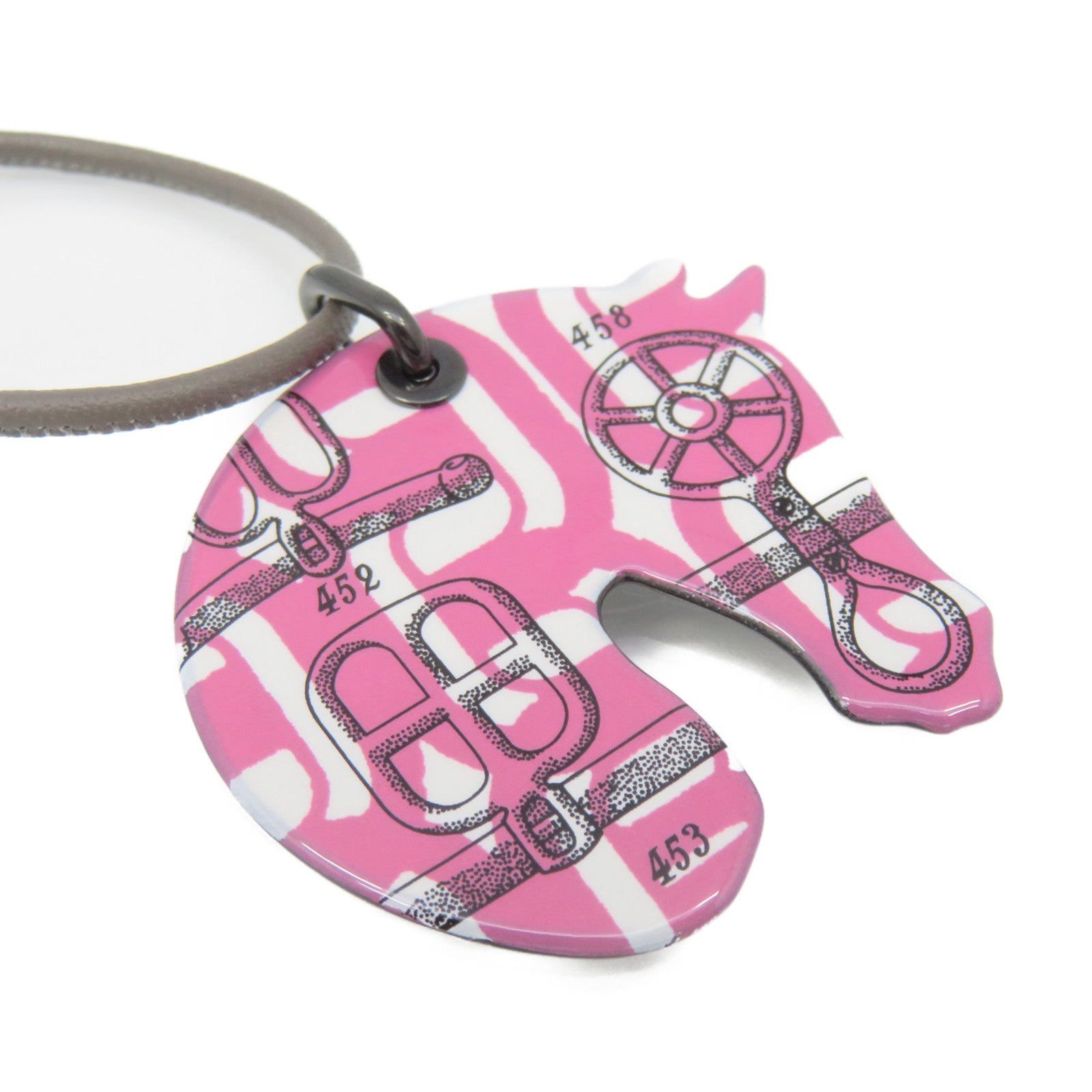 HERMES 金属Necklace项链粉红色