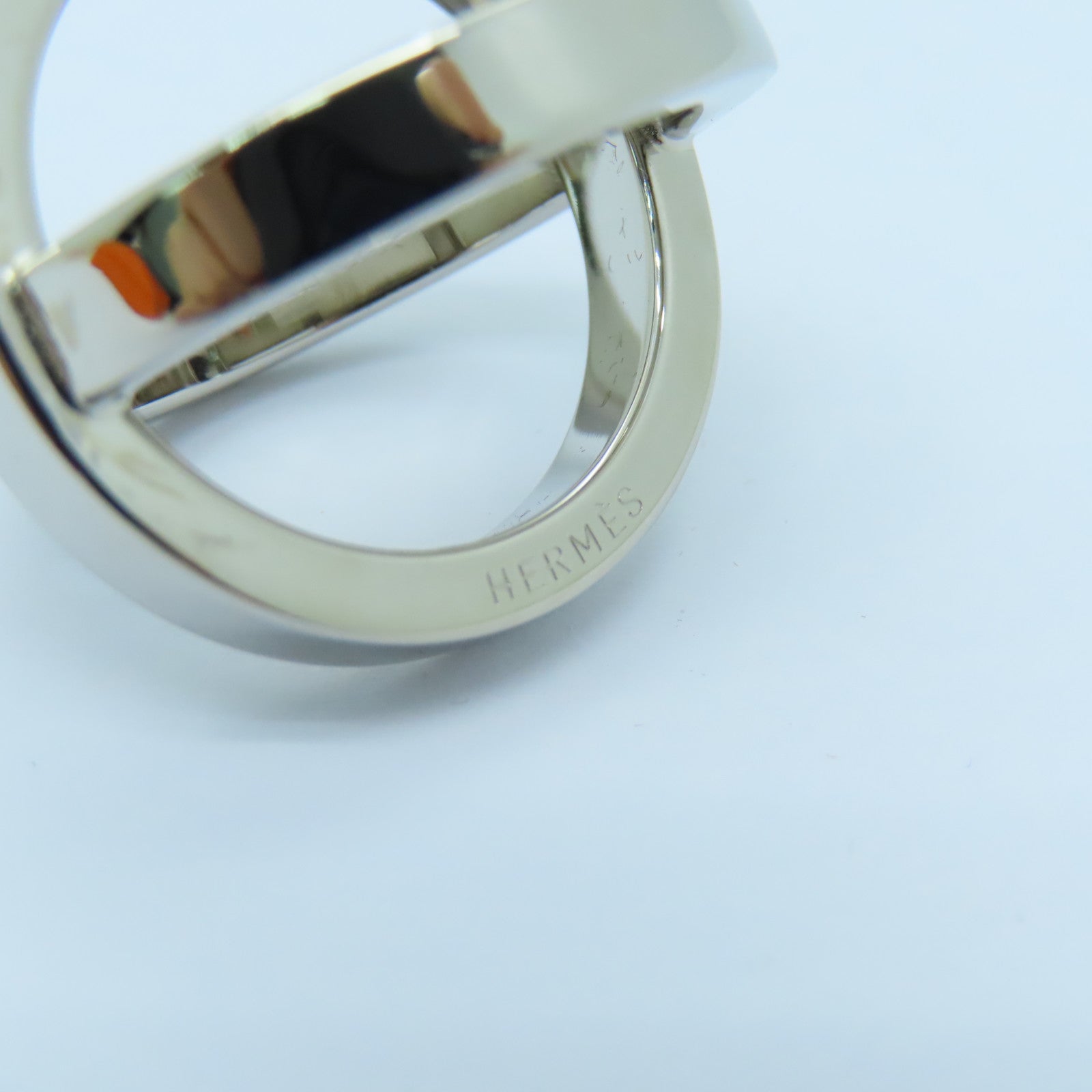 HERMES 金屬Scarf Ring銀色