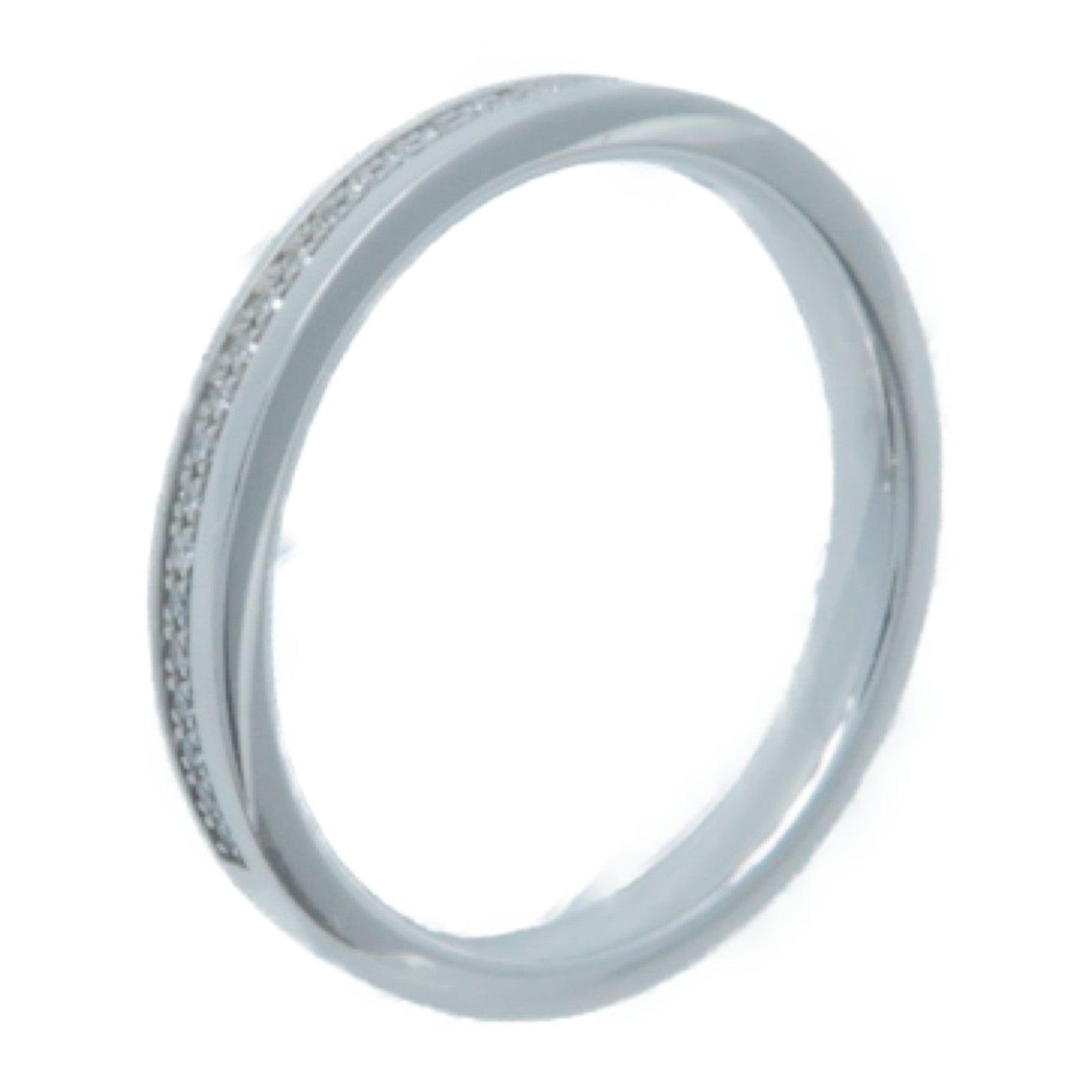 JEWELRY 18K白金Diamond Ring 0.08ct鑽石戒指US#6.75