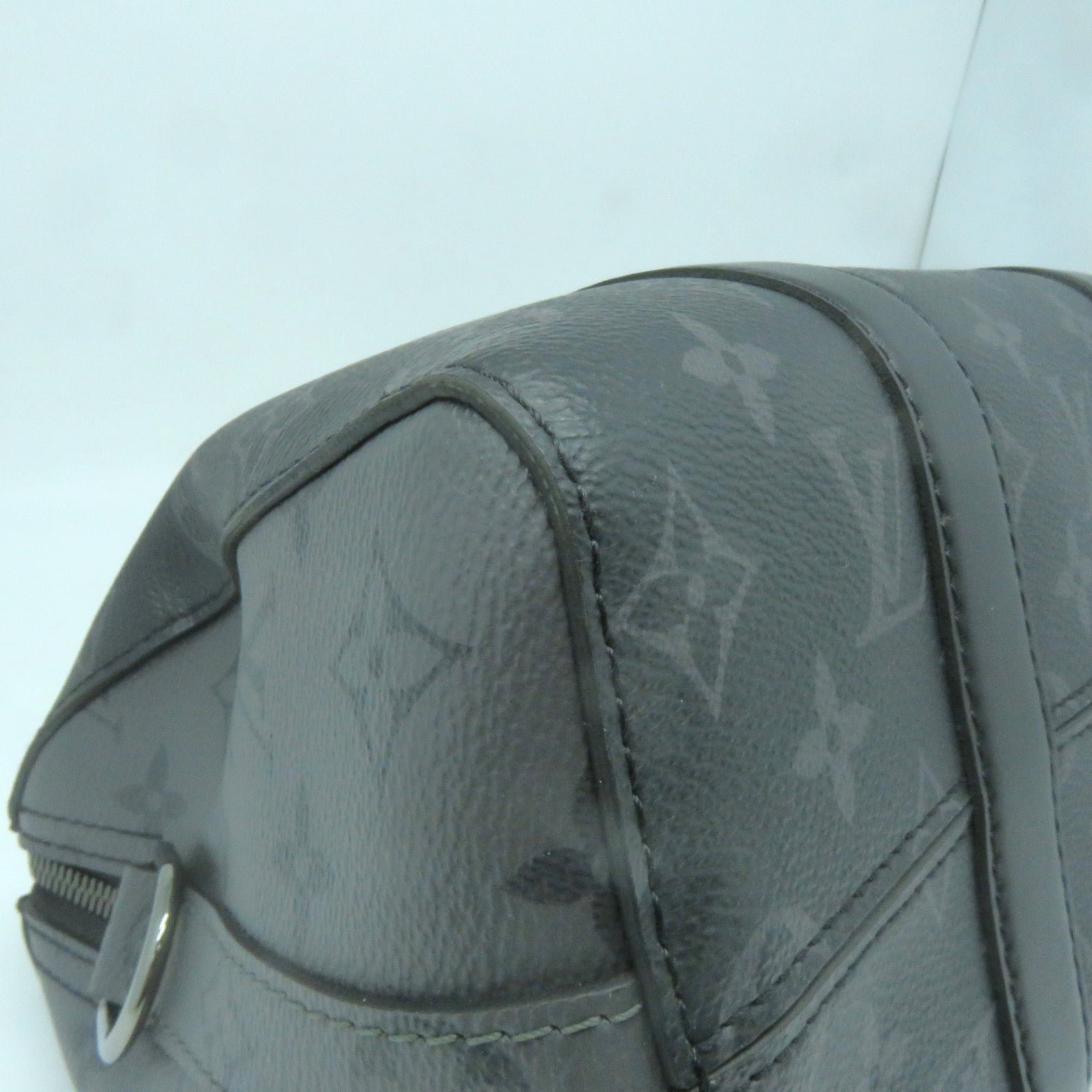 LOUIS VUITTON Monogram City Keepall銀扣肩背袋黑色