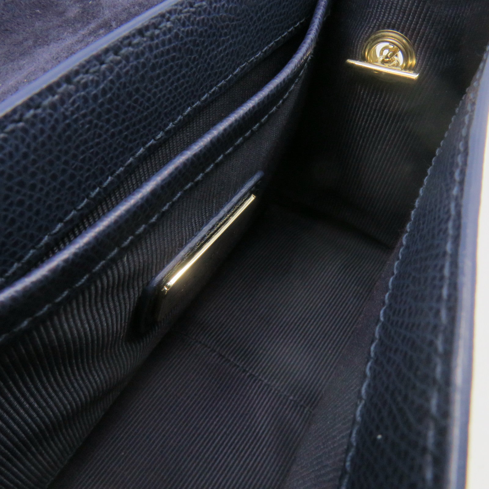 Furla 牛皮皮革Metropolis Shoulder Bag链带肩背袋宝蓝色
