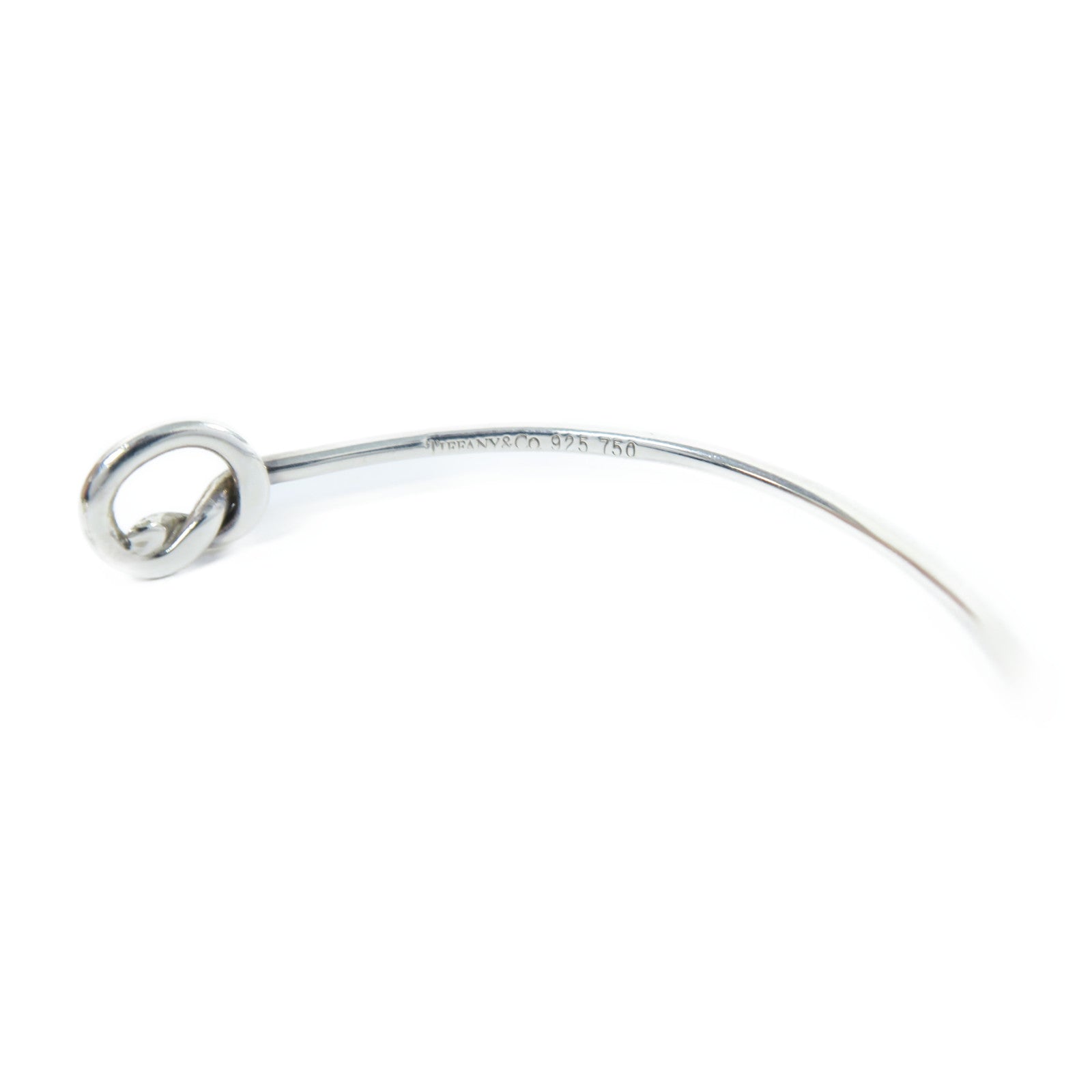 TIFFANY＆CO 925純銀/18K黃金Bangle手鐲銀色/金色