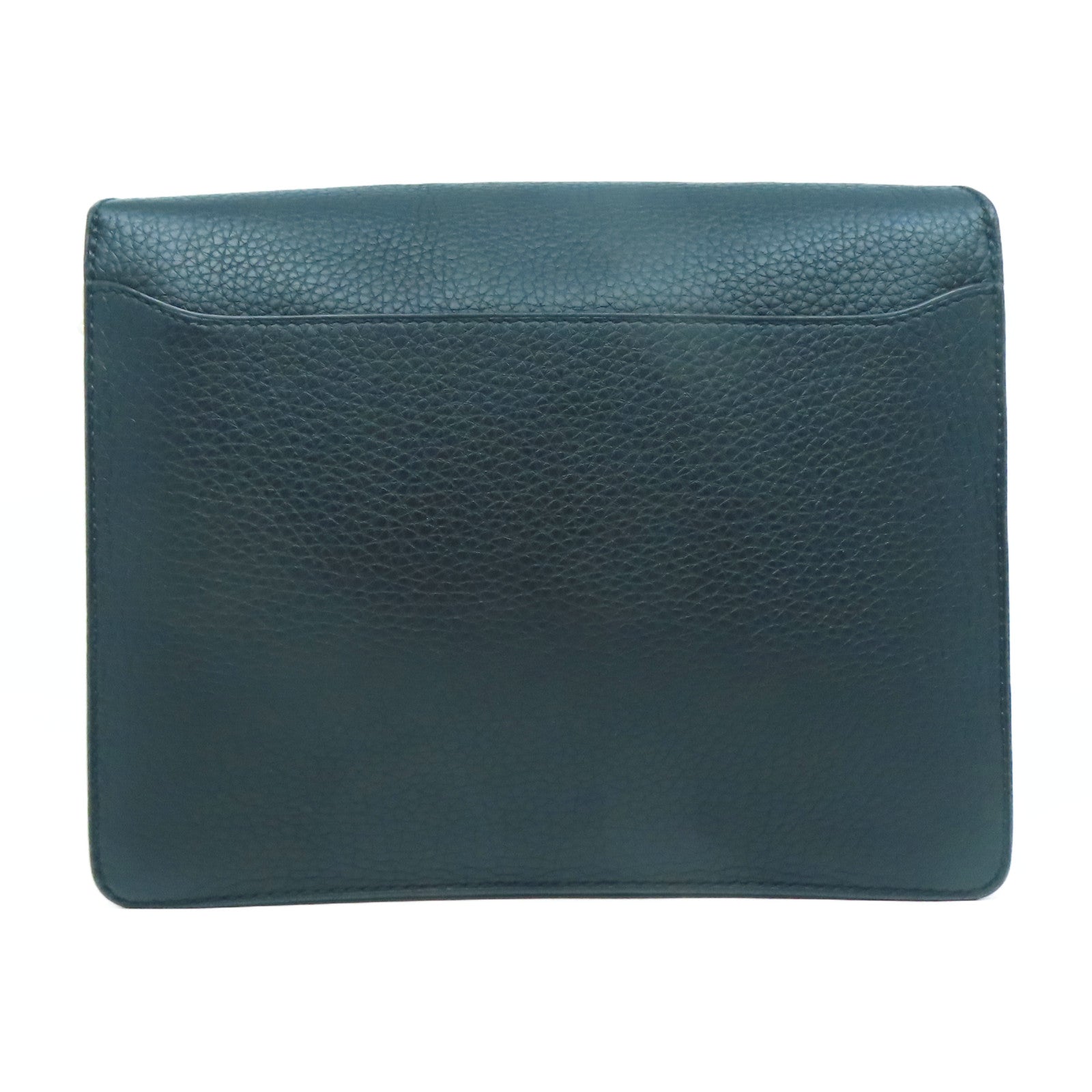 HERMES Clemence皮革Roulis 23金扣肩背袋黑色