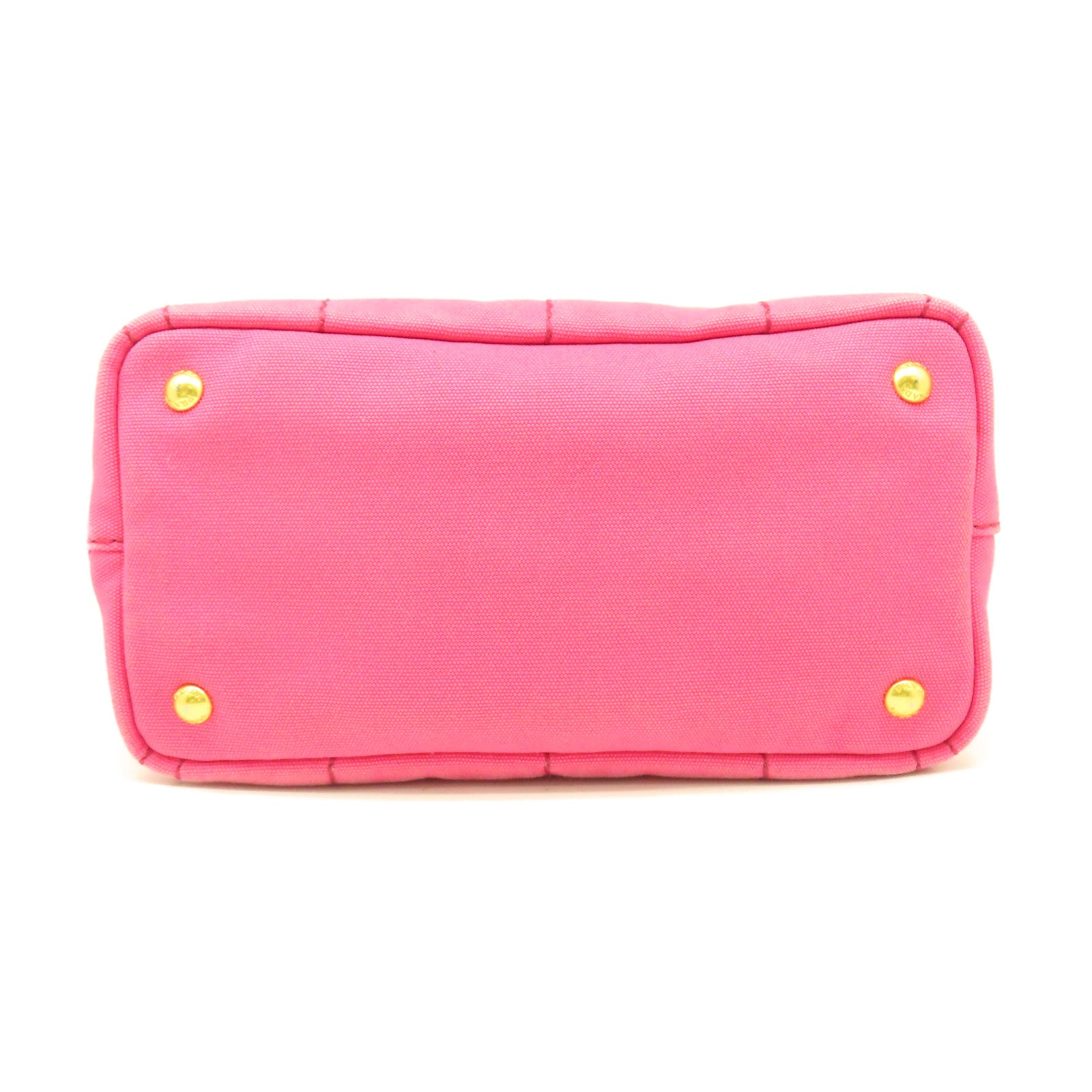 PRADA 帆布2 Way Shoulder金扣手挽肩背兩用袋粉紅色