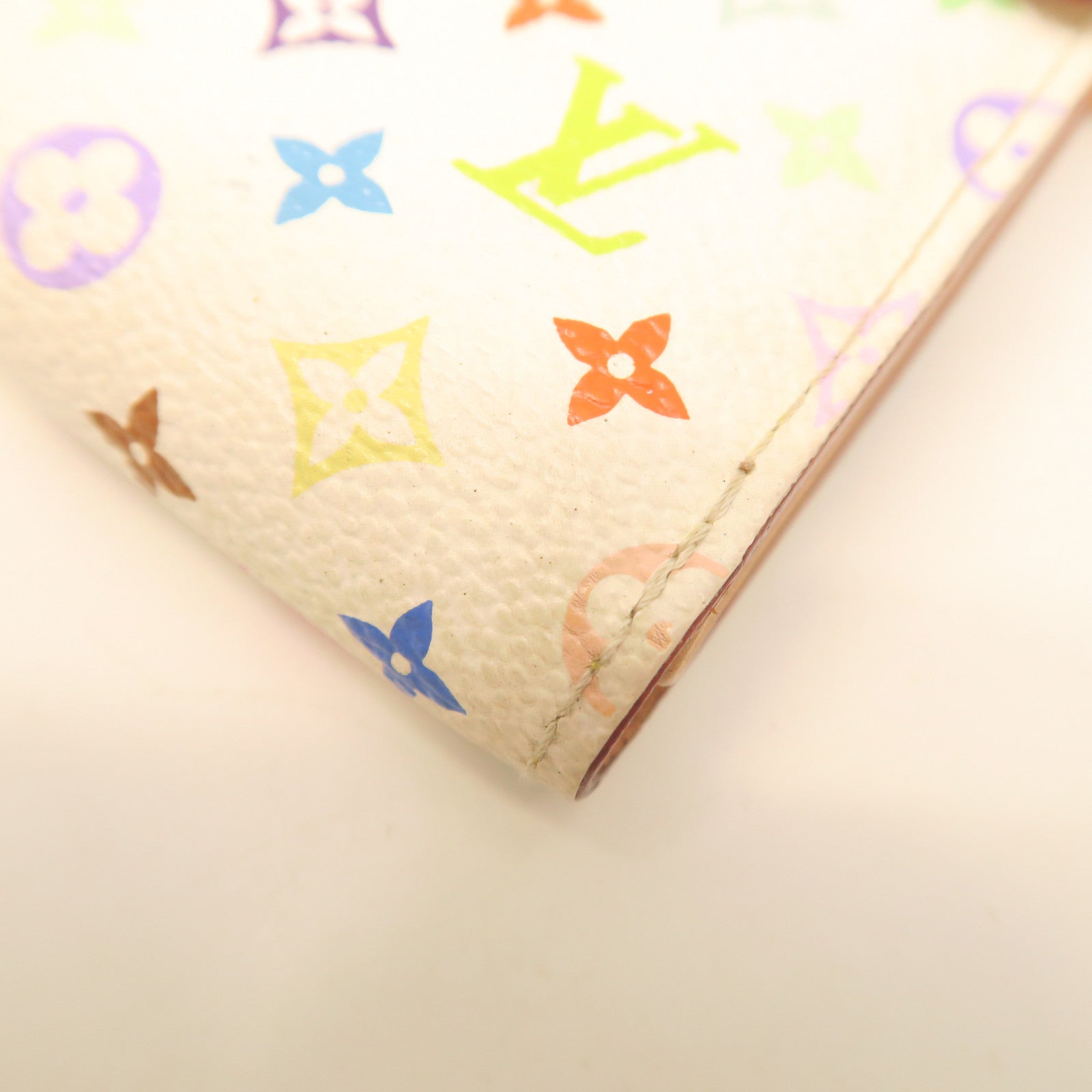 LOUIS VUITTON Monogram Multicolor Koala Wallet金扣钱包白色