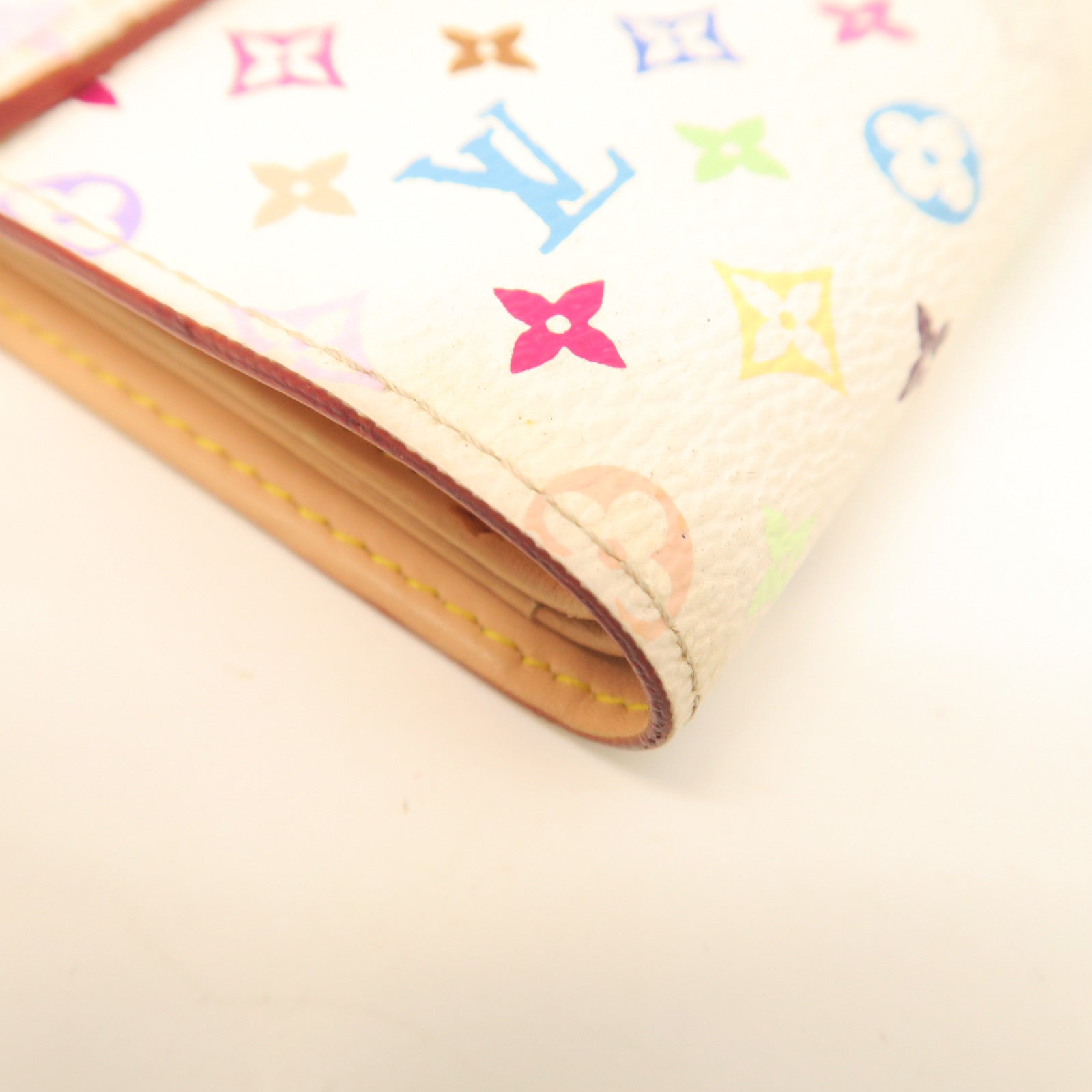 LOUIS VUITTON Monogram Multicolor Koala Wallet金扣钱包白色