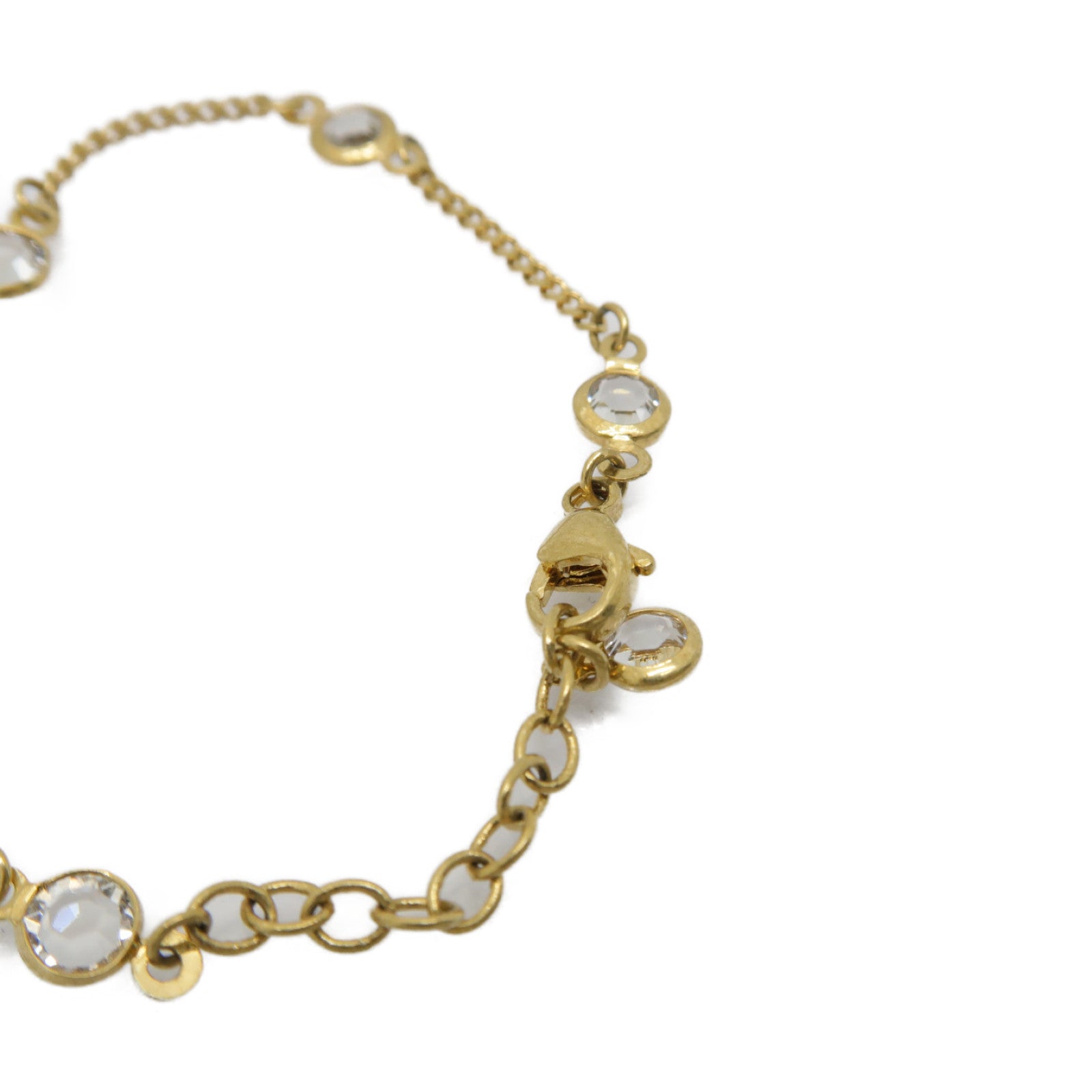 GUCCI 金屬Doubie G Key Bracelet手鏈金色/透明