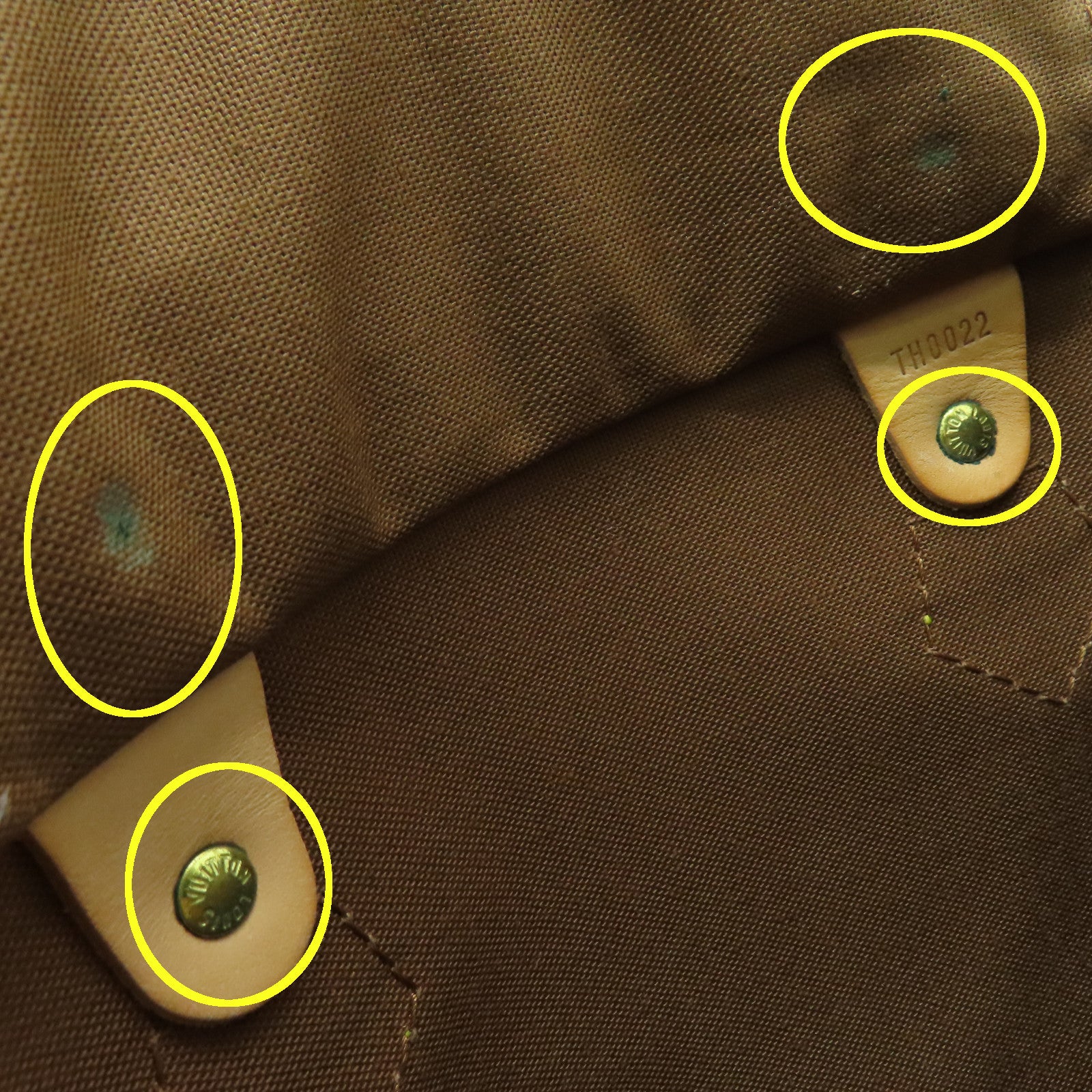 LOUIS VUITTON Monogram Speedy 30金扣手挽袋啡色