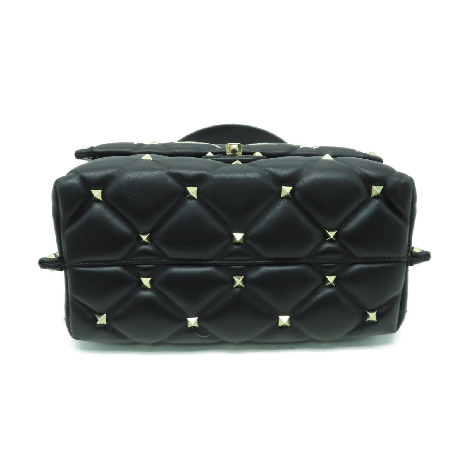 Valentino 羊皮皮革2way Shoulder Bag金扣手挽肩背兩用袋黑色