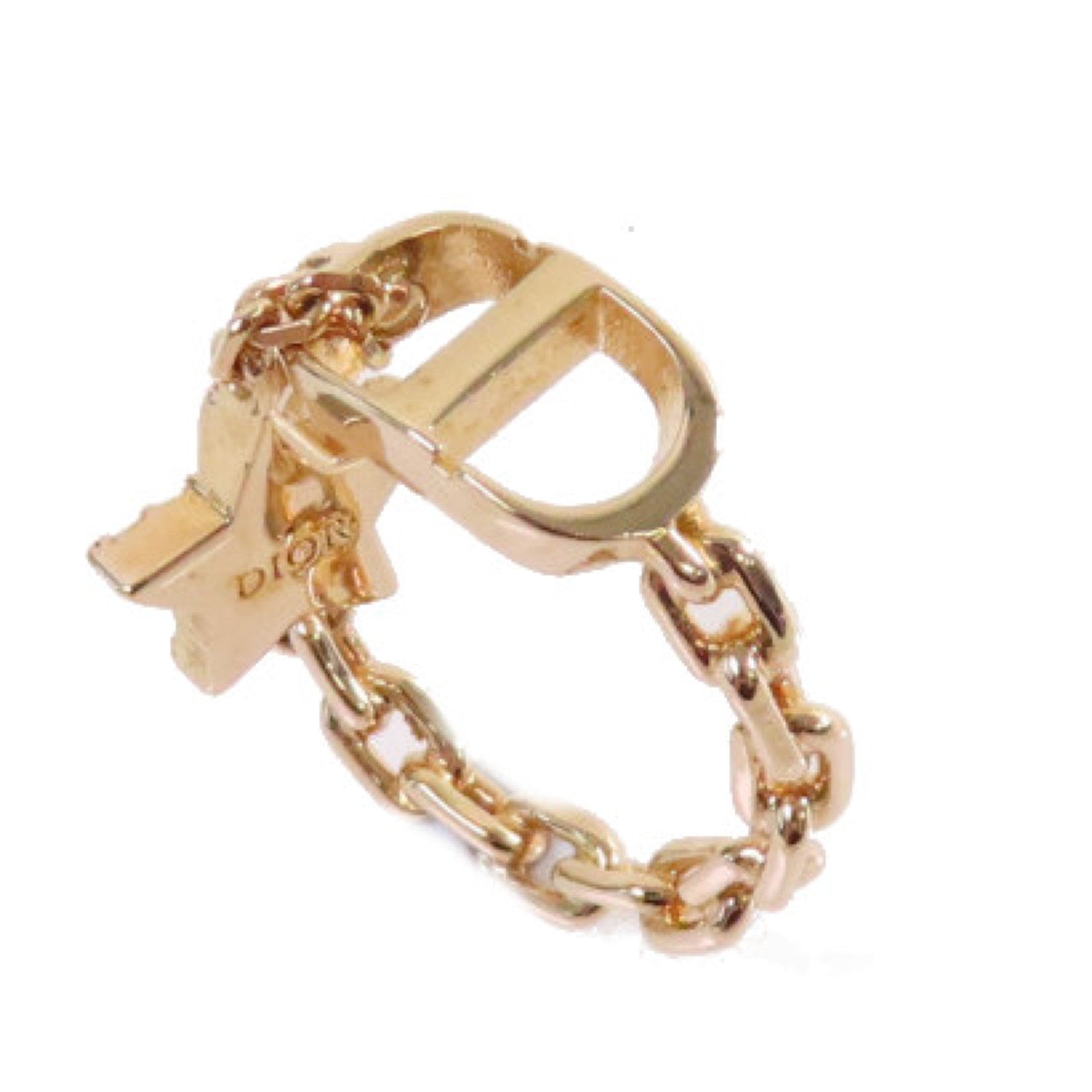 Dior 金屬Petit CD Ring戒指Size M/US#5.5