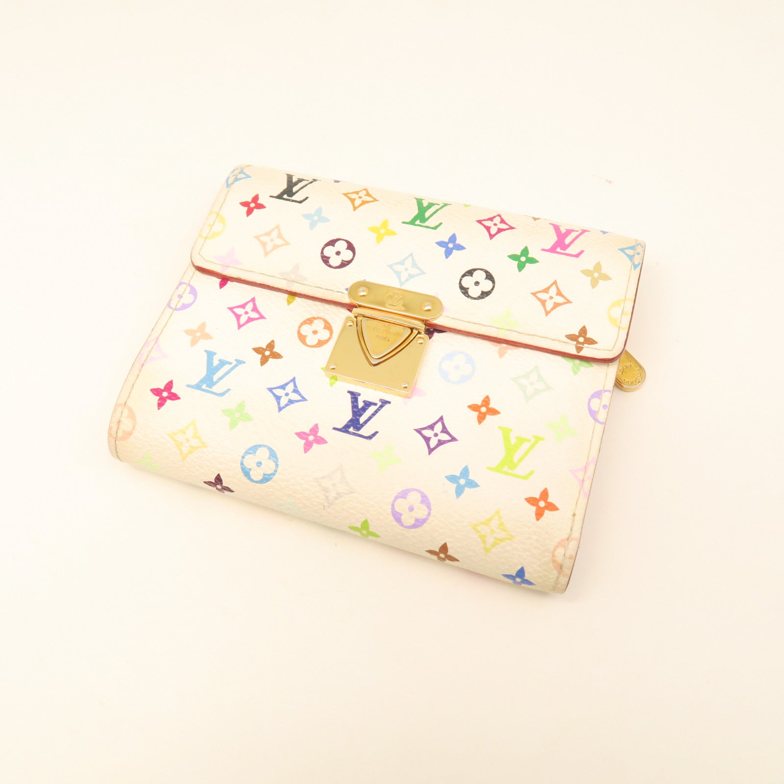 LOUIS VUITTON Monogram Multicolor Koala Wallet金扣钱包白色