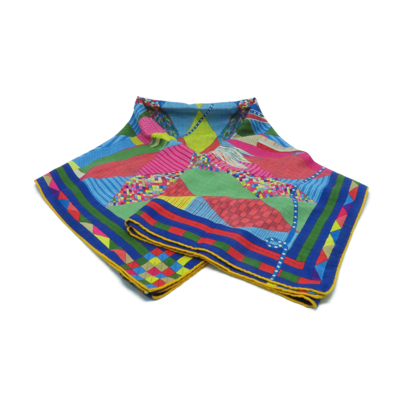 HERMES 羊絨Scarf圍巾彩色
