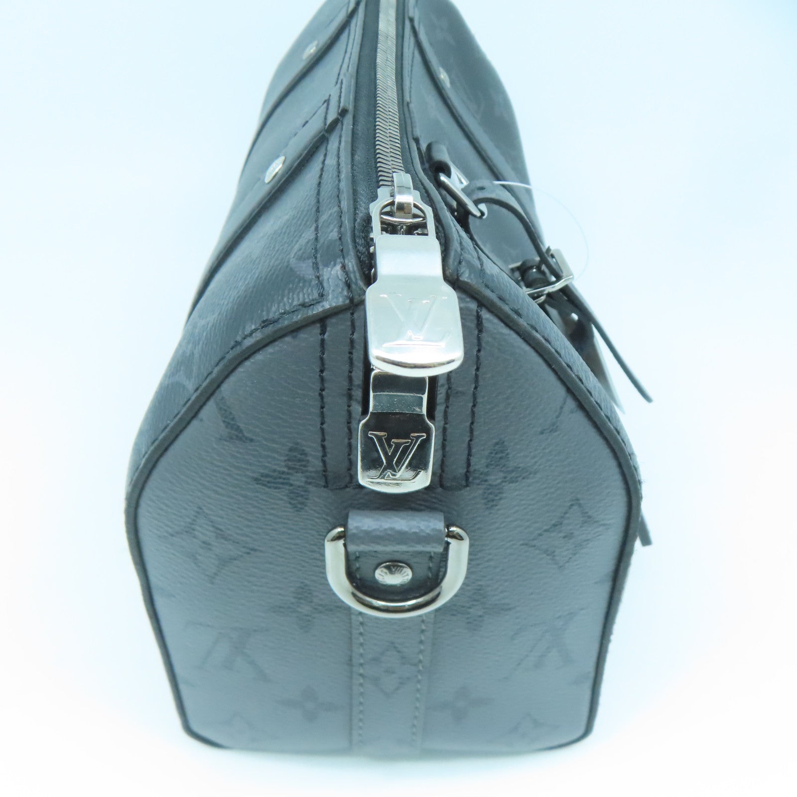 LOUIS VUITTON Monogram City Keepall銀扣肩背袋黑色