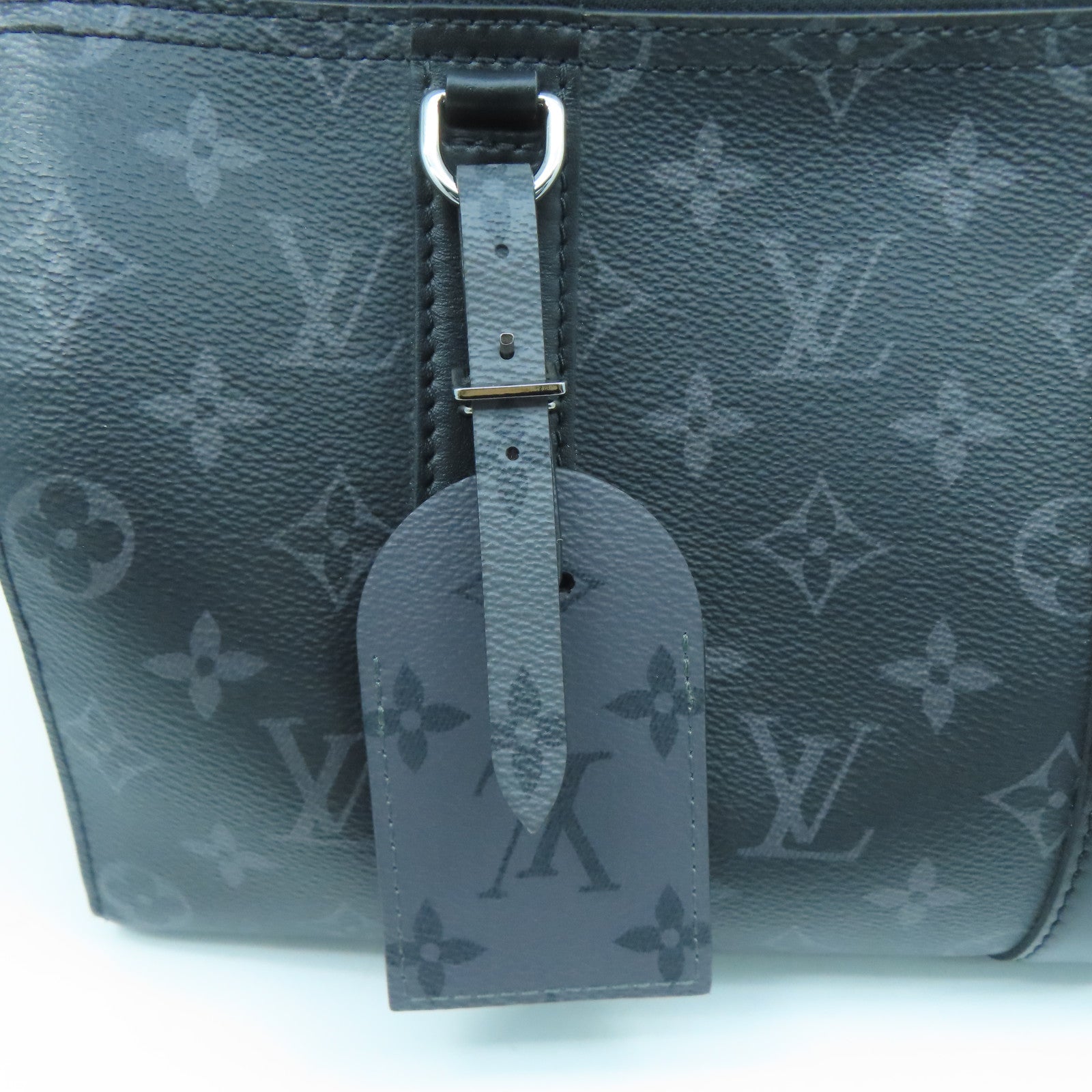 LOUIS VUITTON Monogram City Keepall銀扣肩背袋黑色