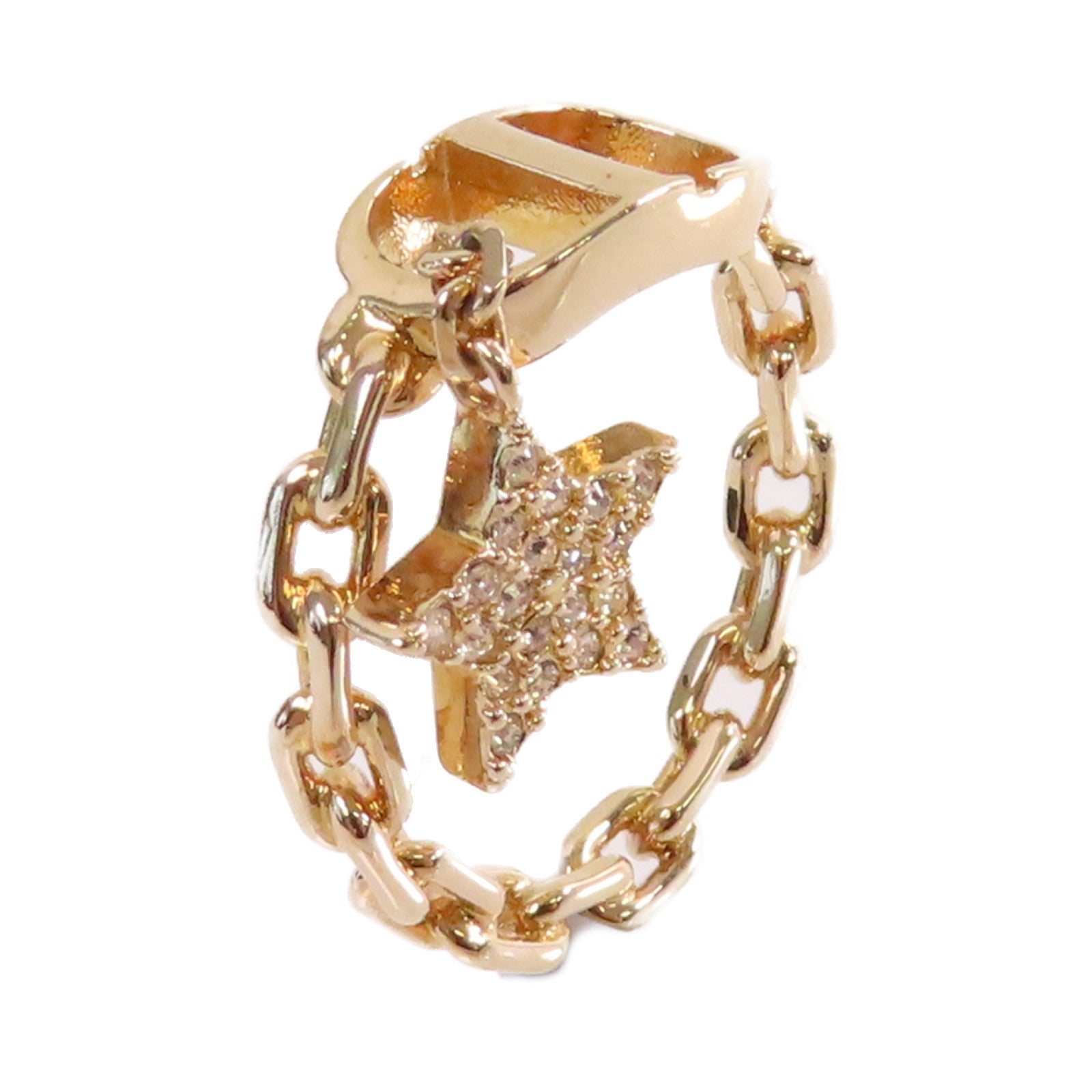 Dior 金屬Petit CD Ring戒指Size M/US#5.5
