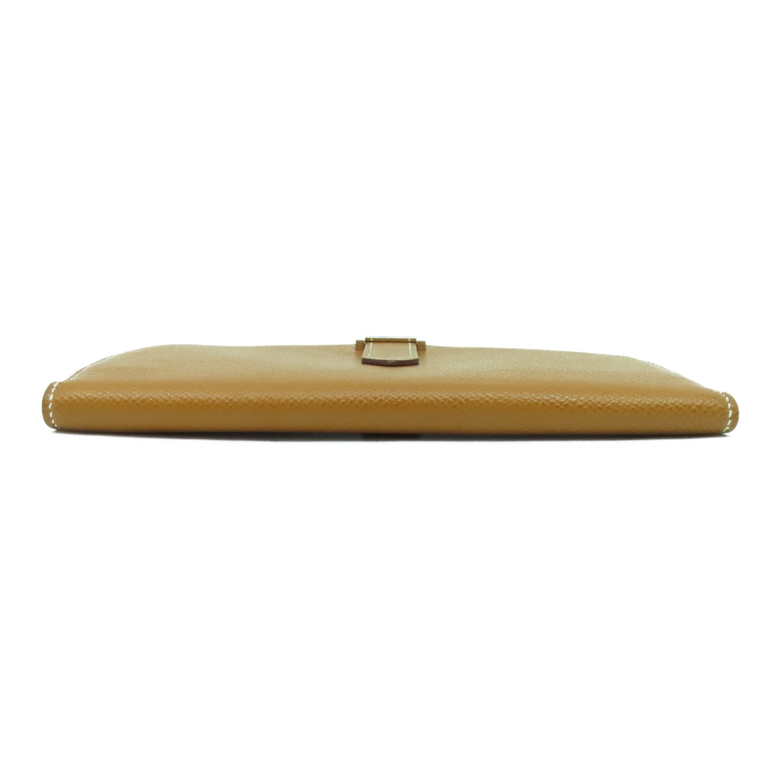 HERMES Epsom皮革Bearn bi-fold銀扣長錢包經典駝色