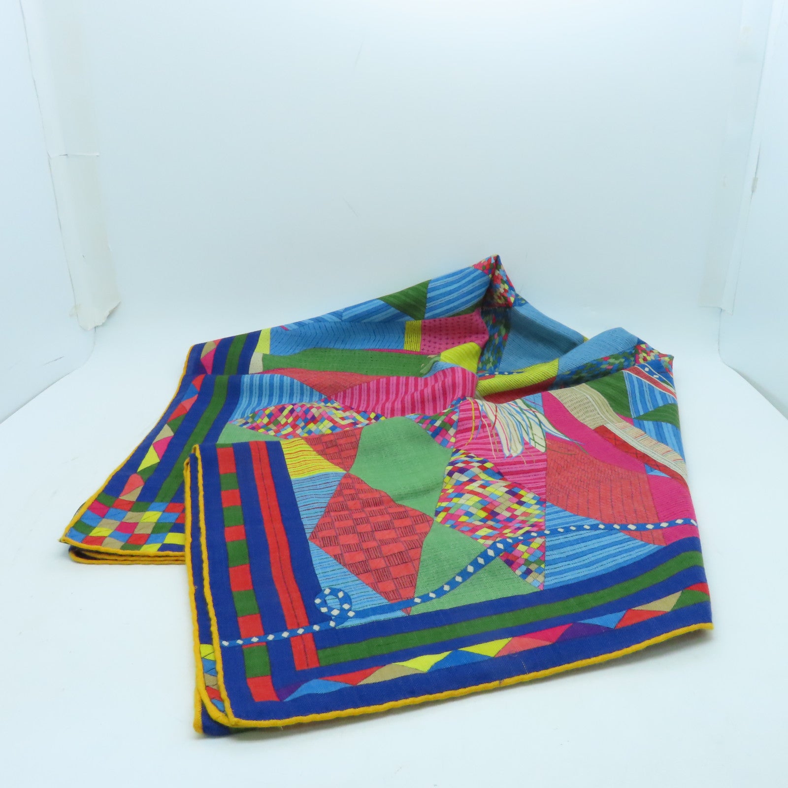 HERMES 羊絨Scarf圍巾彩色