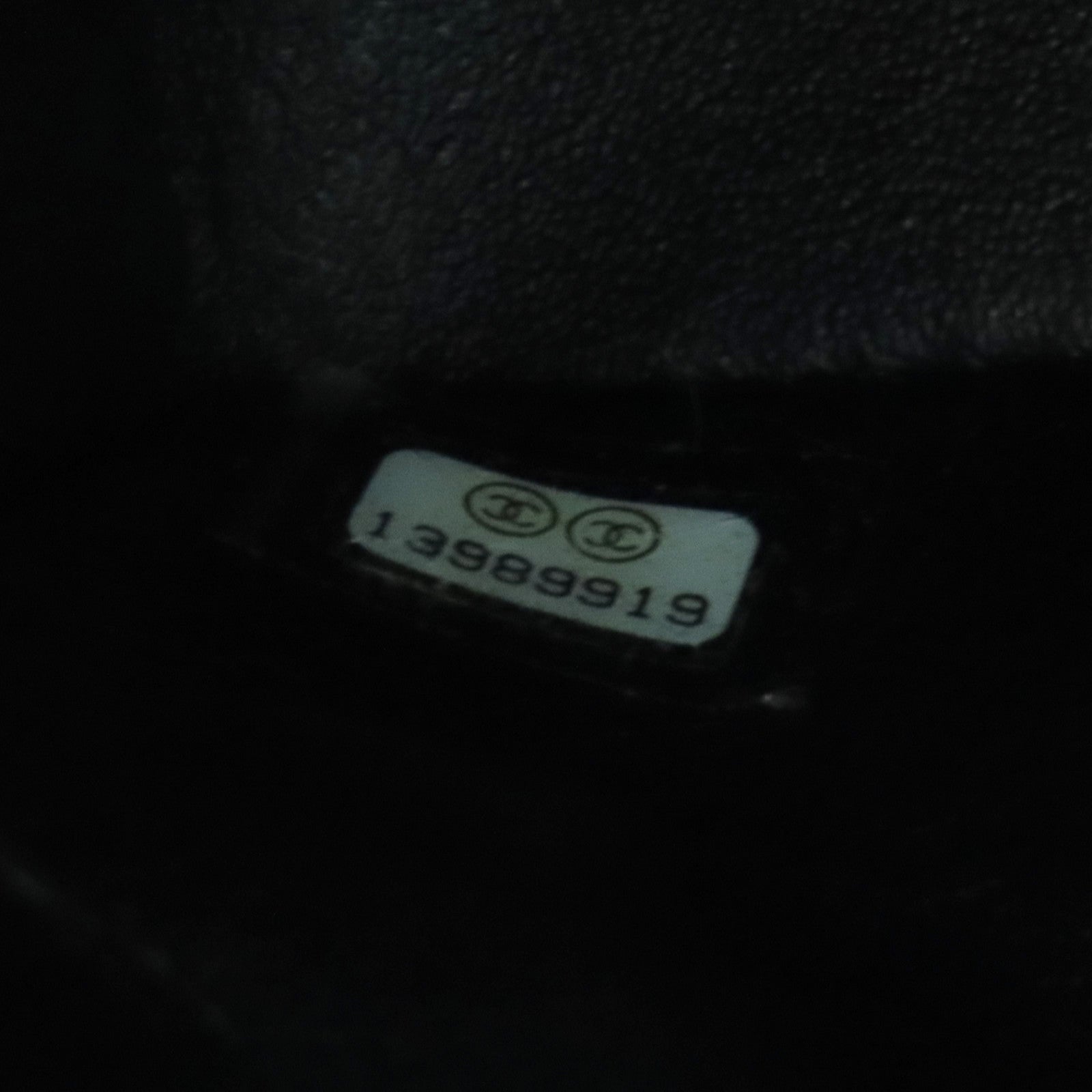 CHANEL 菱格Lace/皮革Shoulder Bag银扣链带肩背袋黑色
