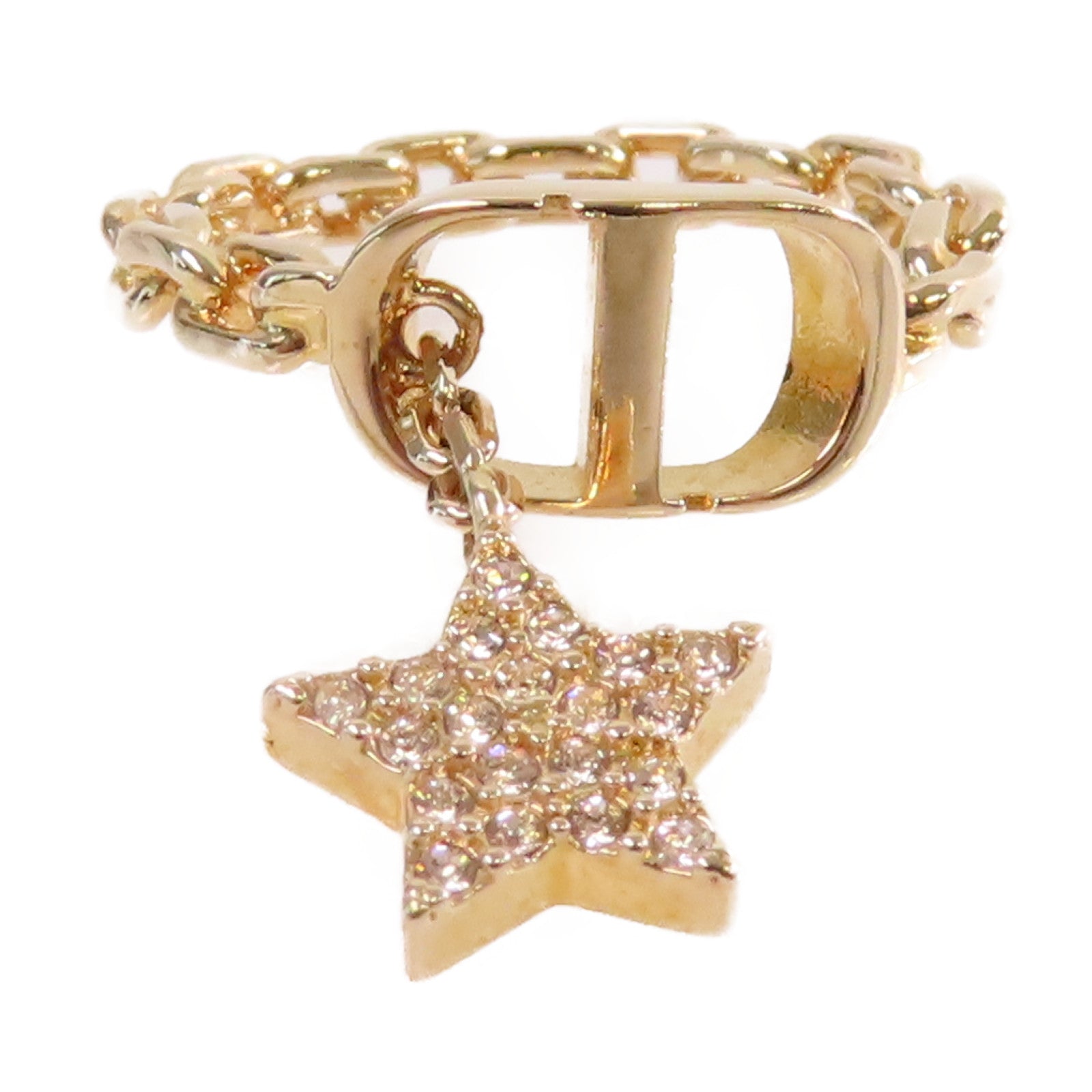 Dior 金屬Petit CD Ring戒指Size M/US#5.5