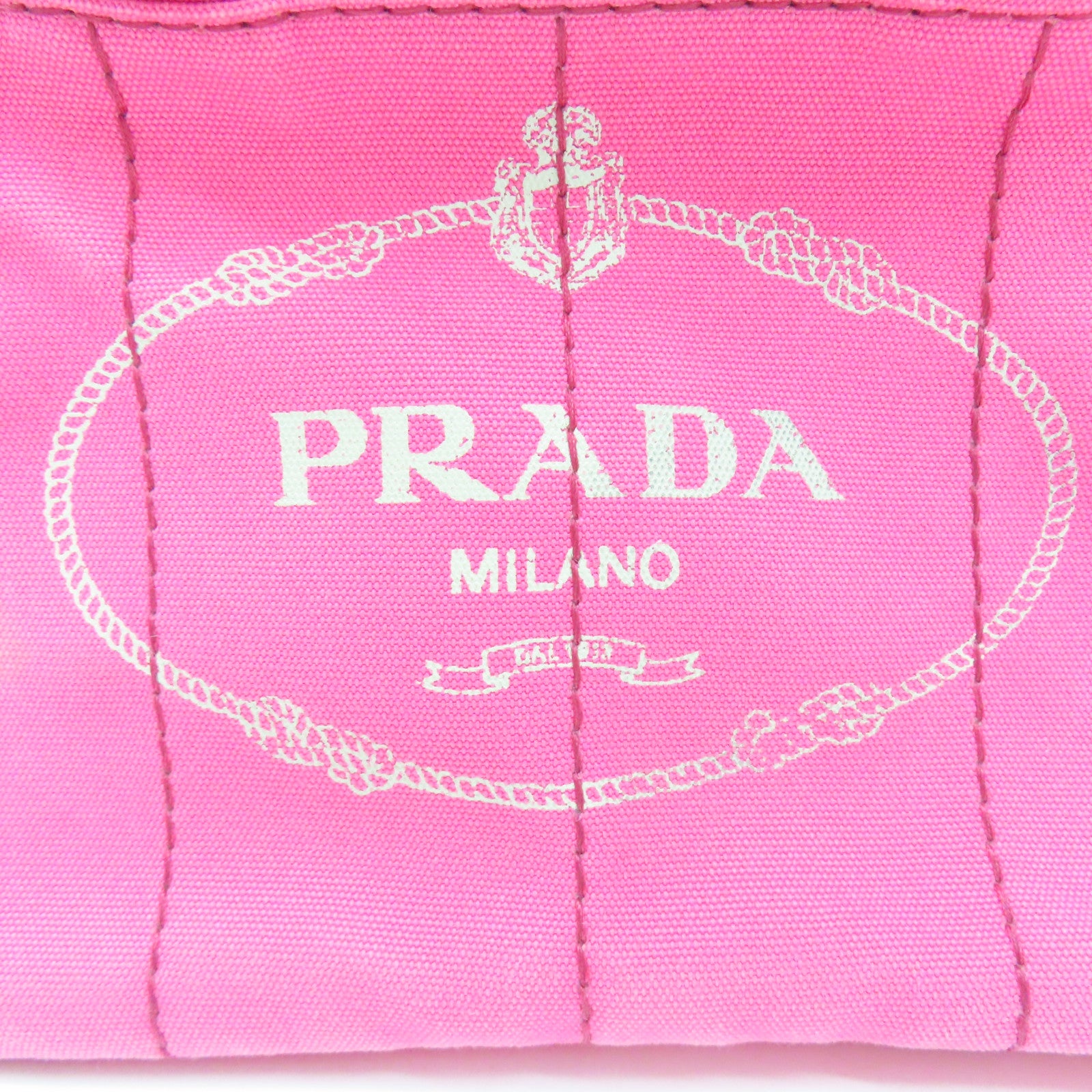PRADA 帆布2 Way Shoulder金扣手挽肩背兩用袋粉紅色