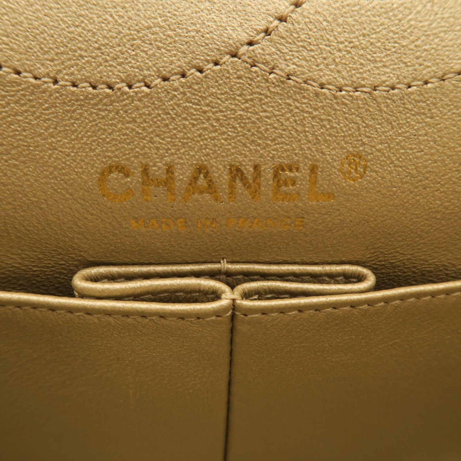 CHANEL rhombic cowhide leather Chain Shoulder gold buckle chain strap shoulder bag gold