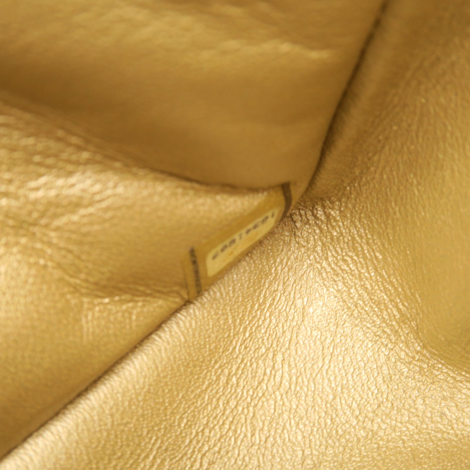 CHANEL rhombic cowhide leather Chain Shoulder gold buckle chain strap shoulder bag gold