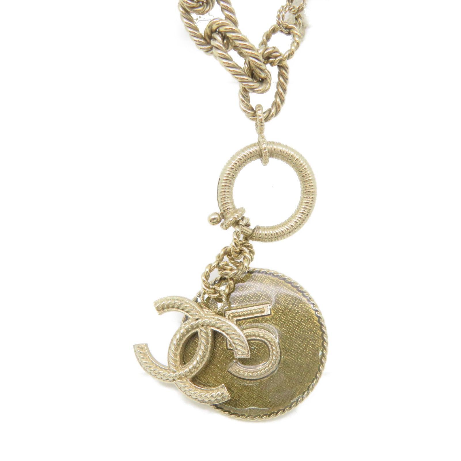 CHANEL 金属Necklace项链金色