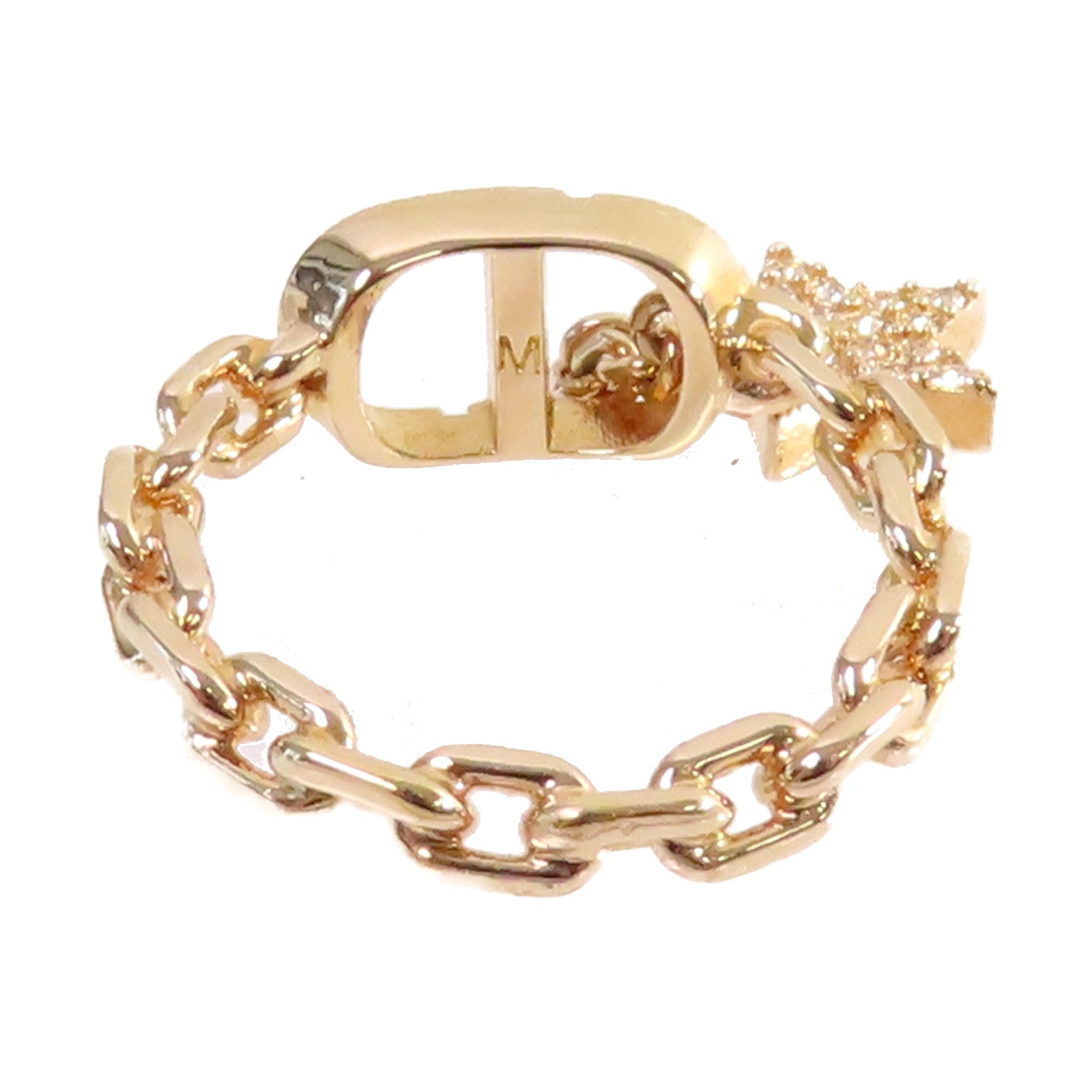 Dior 金屬Petit CD Ring戒指Size M/US#5.5