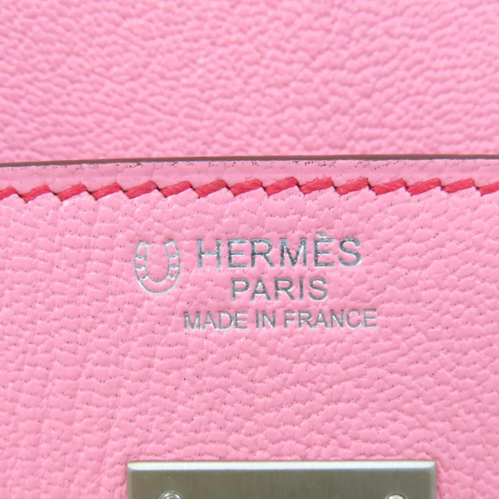 HERMES 【激減優惠】Chevre皮革Birkin 30 SOP Handbag銀扣手挽袋Rose Lipstick/Red/粉紅色/紅色