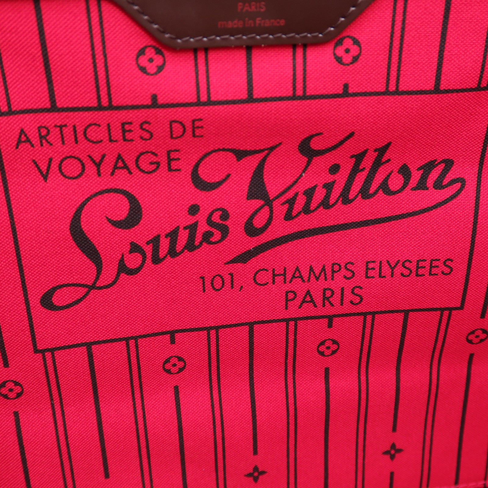 LOUIS VUITTON Damier Neverfull GM金扣肩背袋啡色