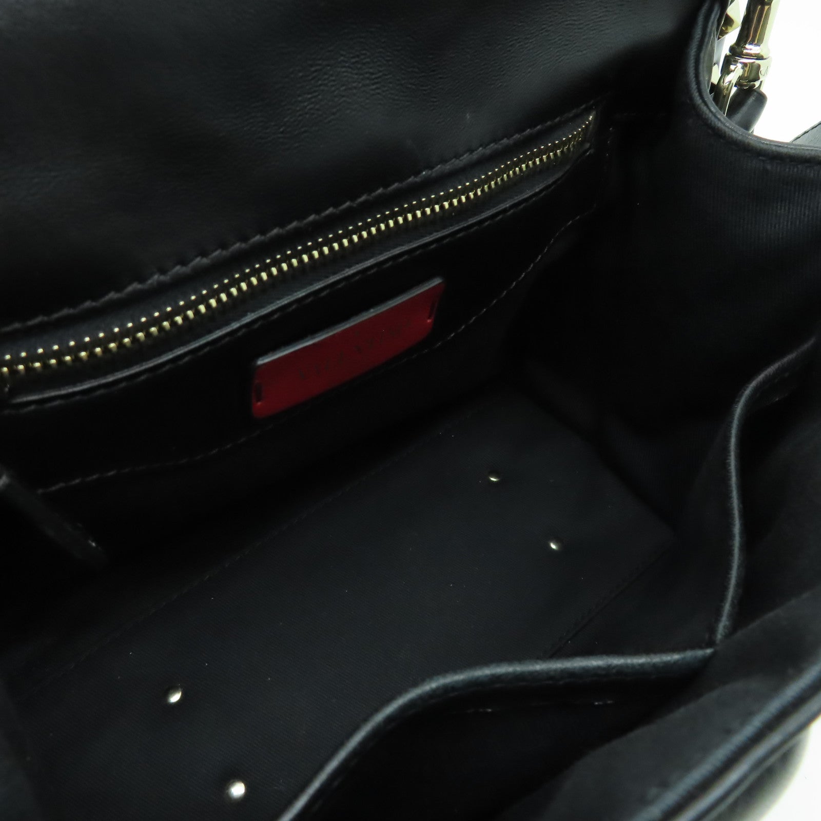 Valentino 羊皮皮革2way Shoulder Bag金扣手挽肩背兩用袋黑色
