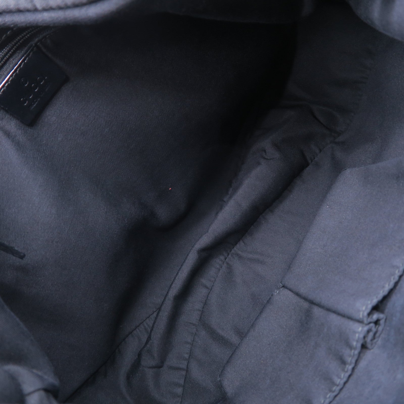 GUCCI 帆布Shoulder Bag金扣肩背袋黑色/啡色