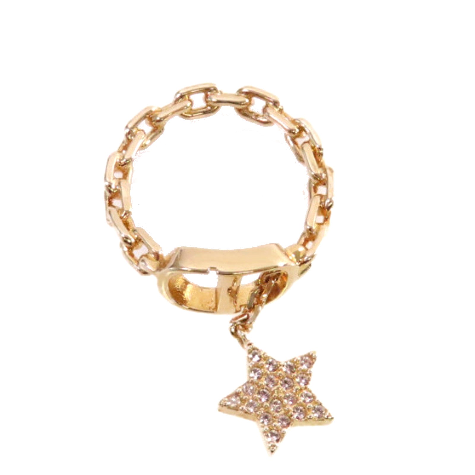 Dior 金屬Petit CD Ring戒指Size M/US#5.5