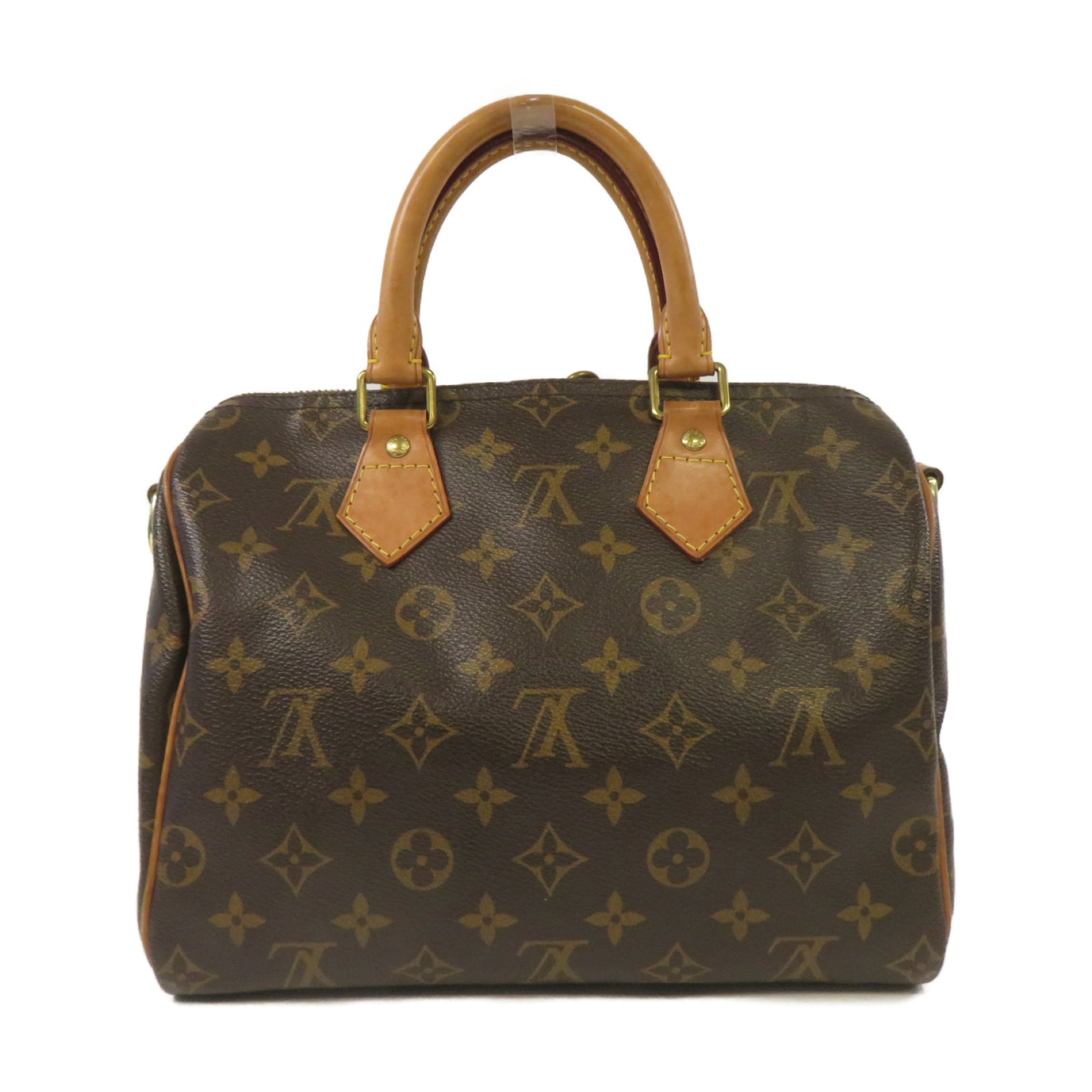 LOUIS VUITTON Monogram Speedy Bandouliere 25金扣手挽肩背兩用袋啡色