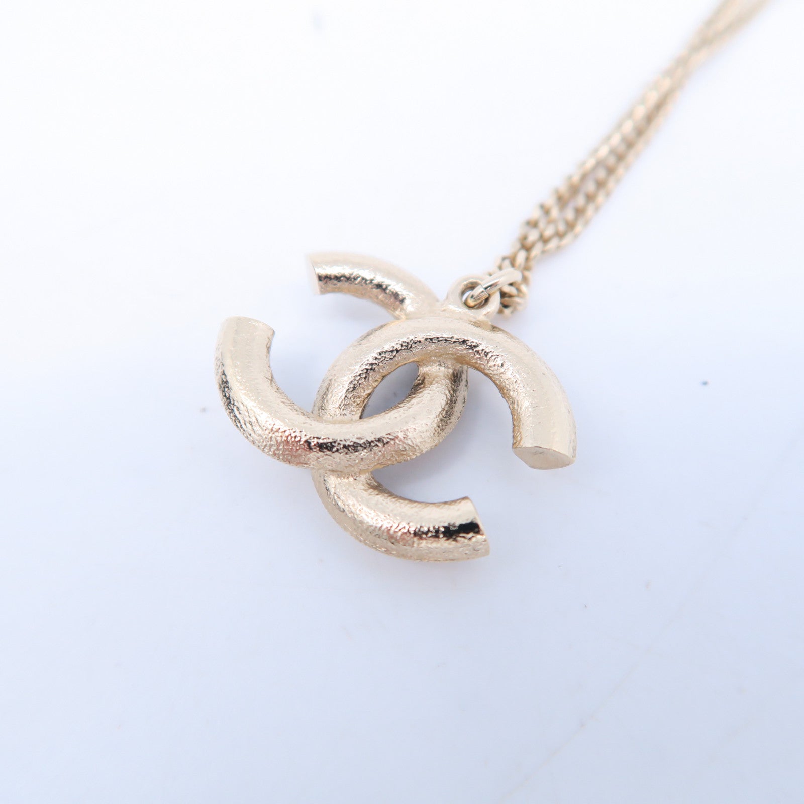 CHANEL 金屬/仿珍珠Necklace項鍊金色