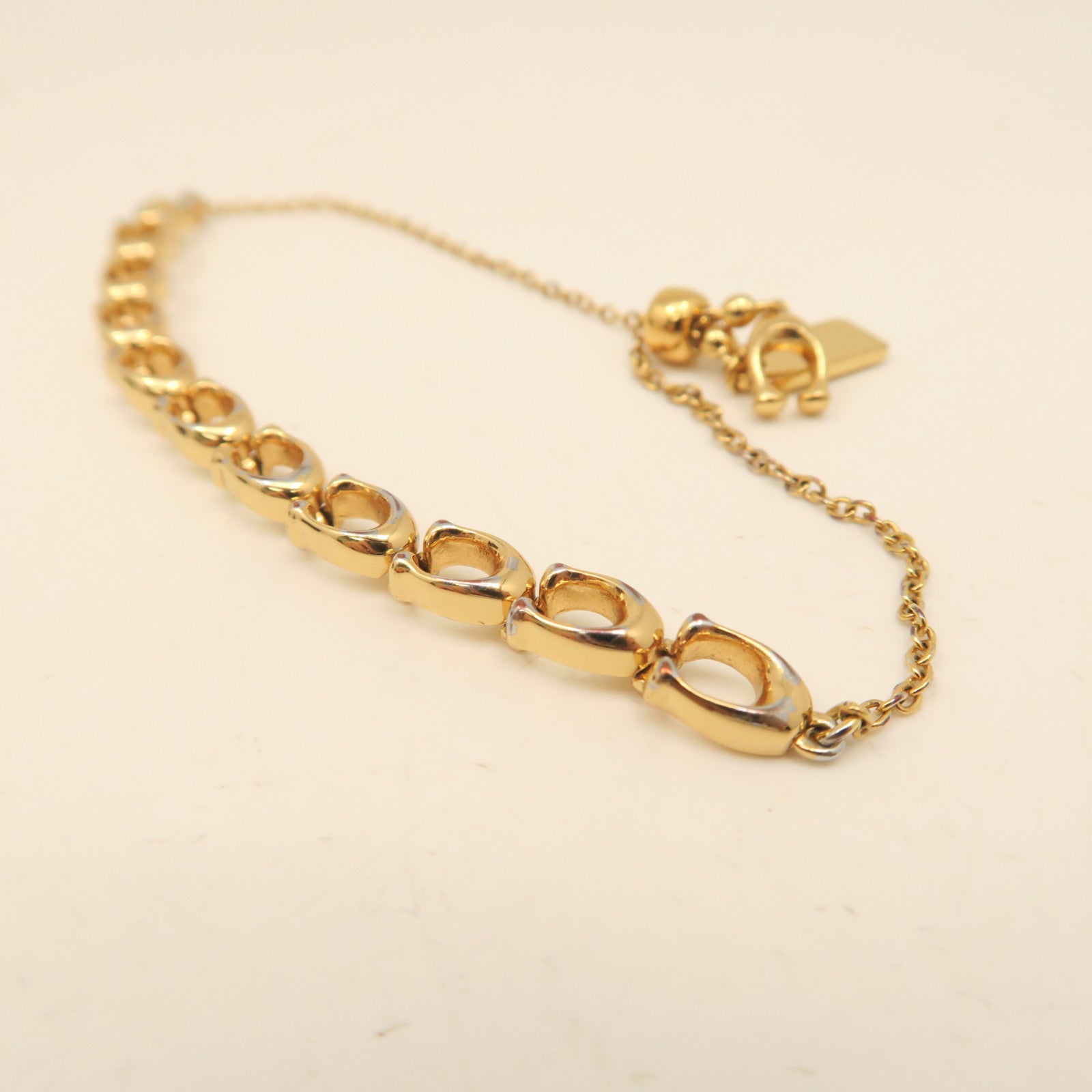 COACH Metal Bracelet Gold Buckle Bracelet Gold
