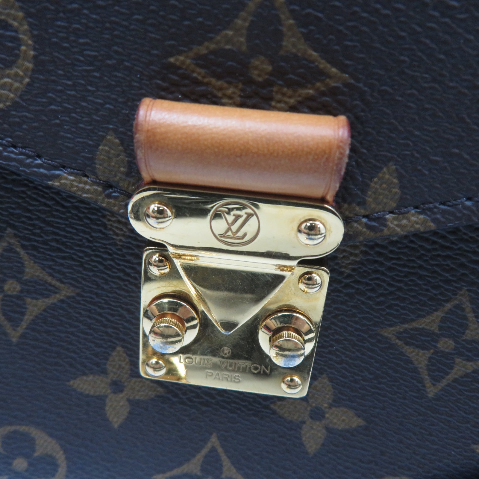 LOUIS VUITTON Monogram Pochette Metis金扣手挽肩背兩用袋啡色