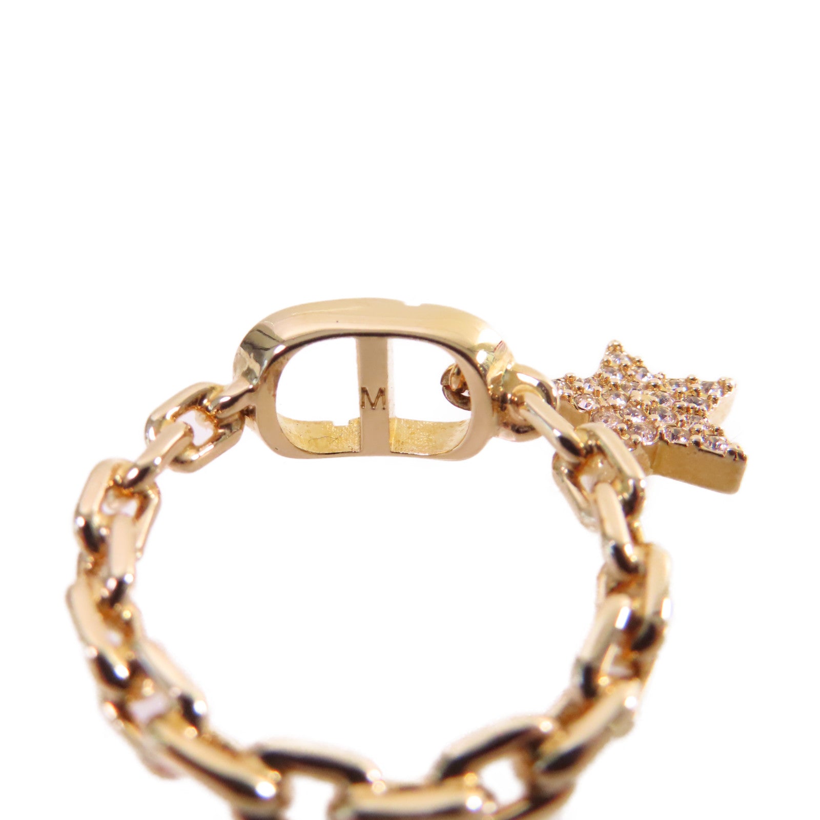 Dior 金屬Petit CD Ring戒指Size M/US#5.5