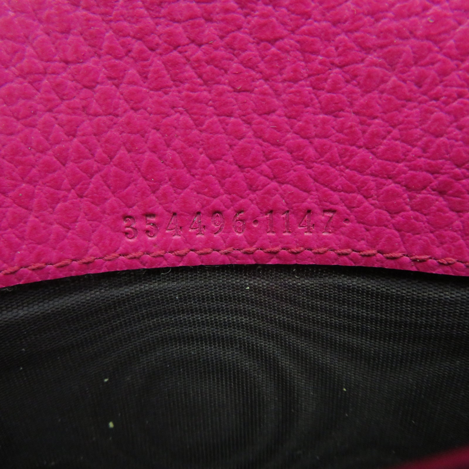 GUCCI [Sharp Discount] Cowhide Leather Wallet Gold Buckle Wallet Pink