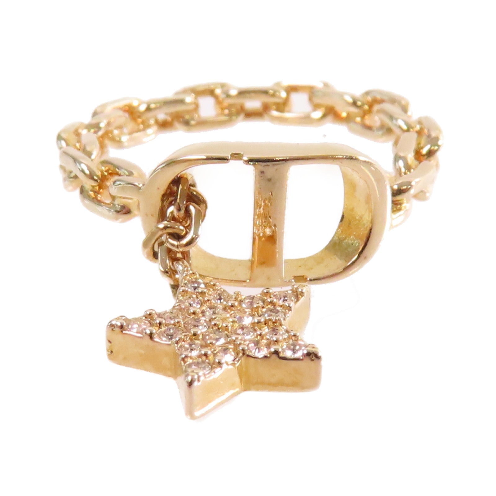 Dior 金屬Petit CD Ring戒指Size M/US#5.5