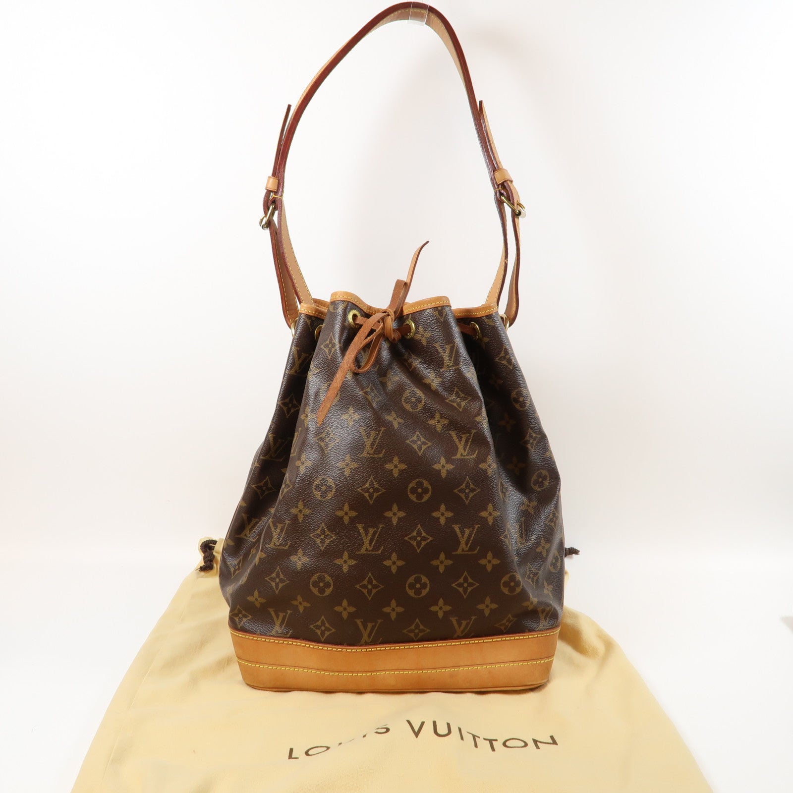 LOUIS VUITTON Monogram Noe金扣肩背袋啡色