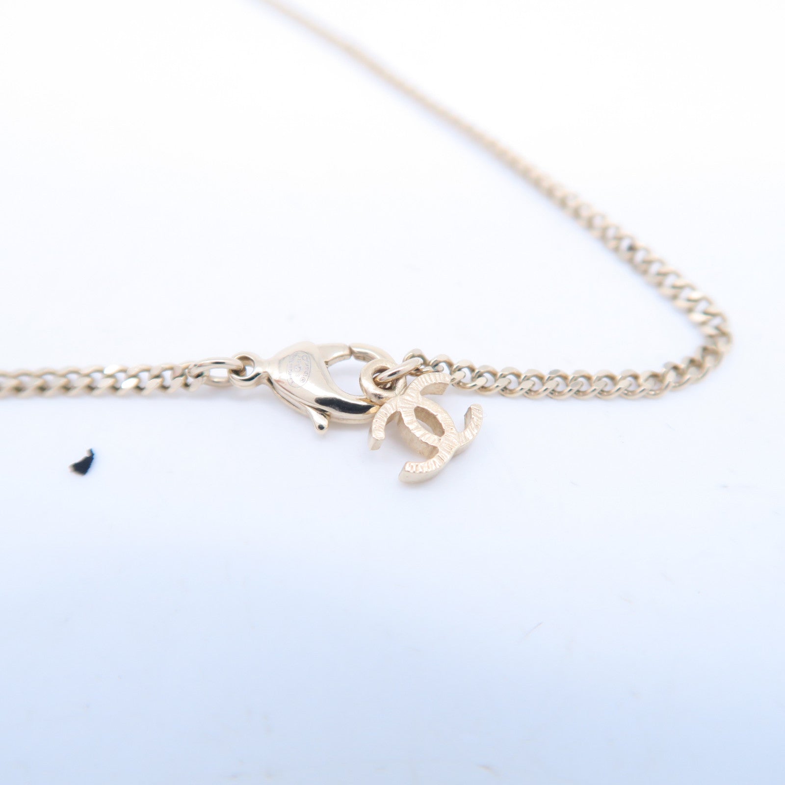 CHANEL 金屬/仿珍珠Necklace項鍊金色