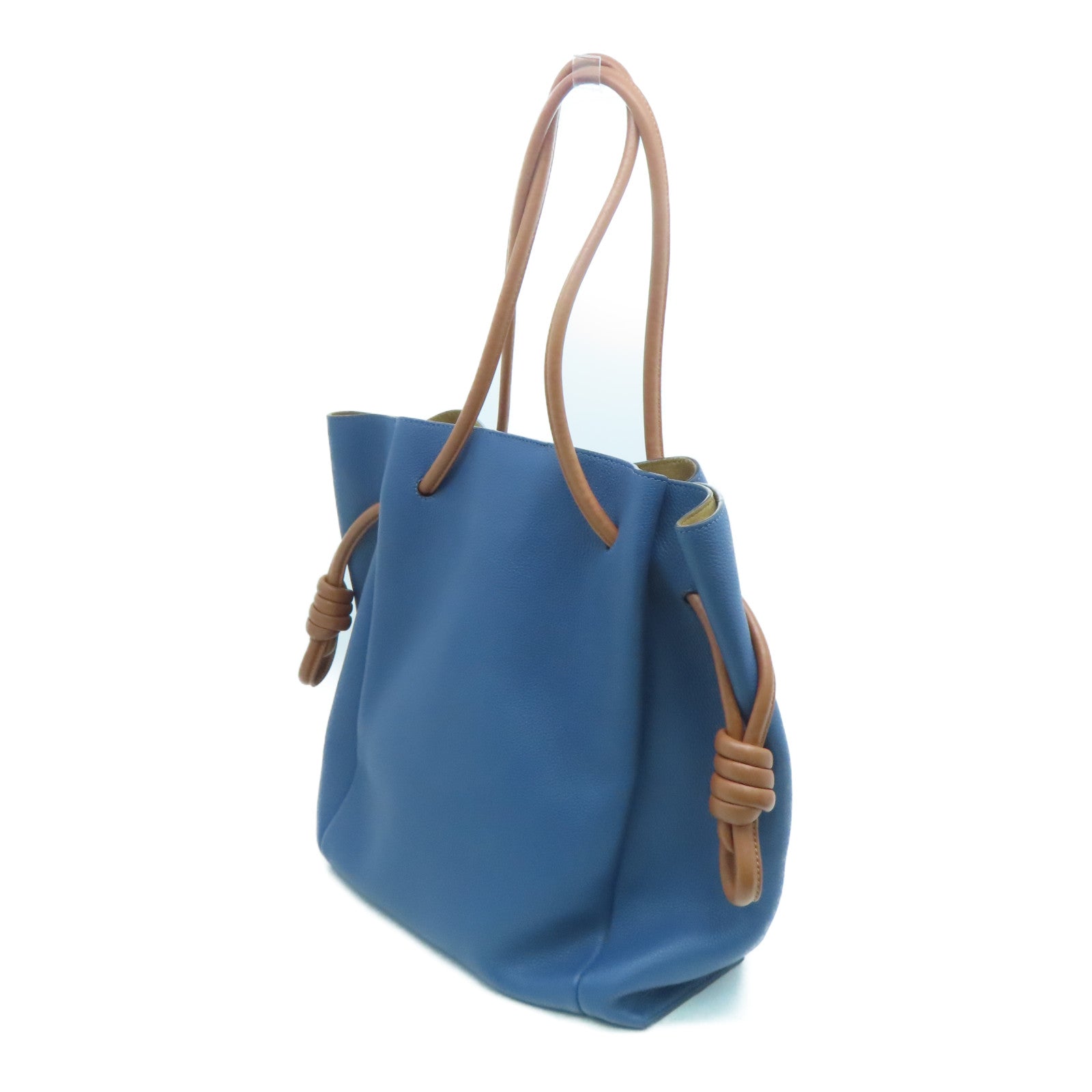 LOEWE 牛皮皮革Tote Bag手挽袋蓝色