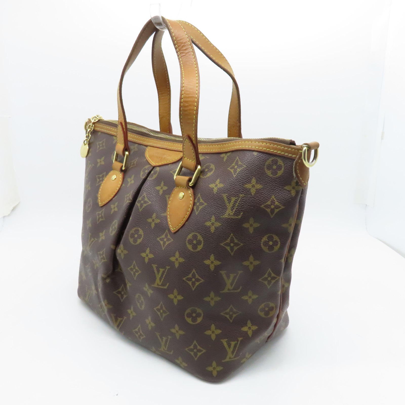 LOUIS VUITTON 【激減優惠】Monogram Palermo PM金扣手挽肩背兩用袋啡色